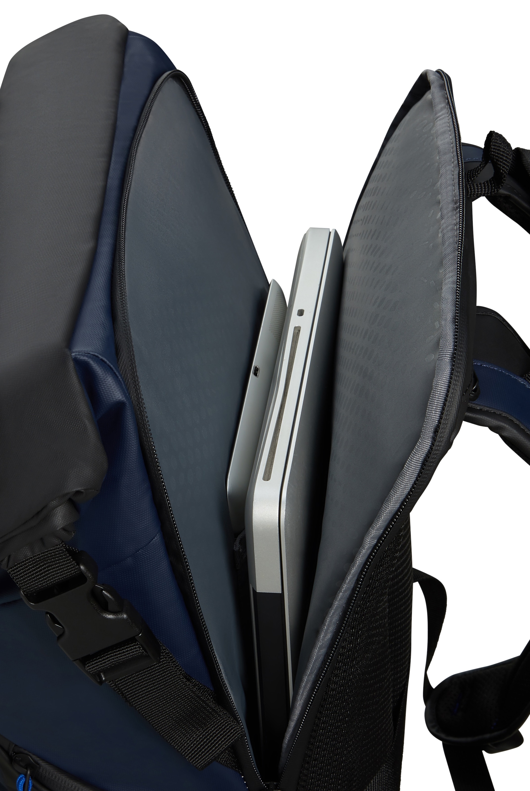 Samsonite Reiserucksack »ECODIVER L« Freizeitrucksack Laptoprucksack Trolleyaufstecksystem Rolltop Backpack