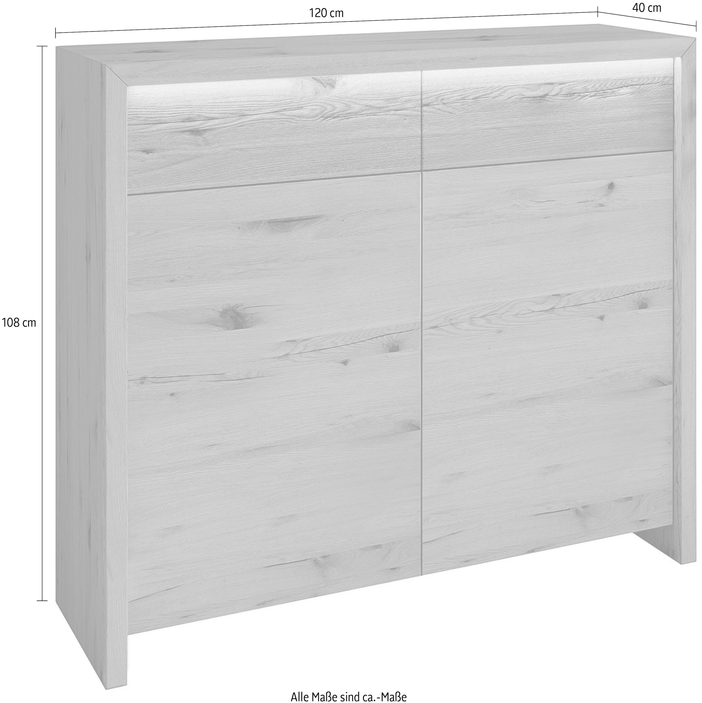 Home affaire Kommode »Ambroise« inkl. LED-Beleuchtung