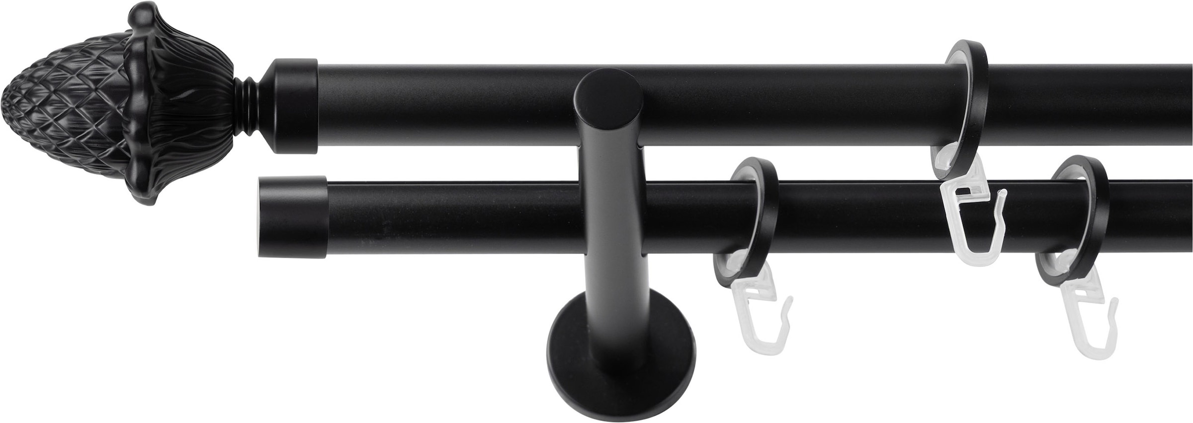 Image of SN DECO GROUP Gardinenstange Ø 19 mm 2 läufig-läufig Fixmass;kürzbar