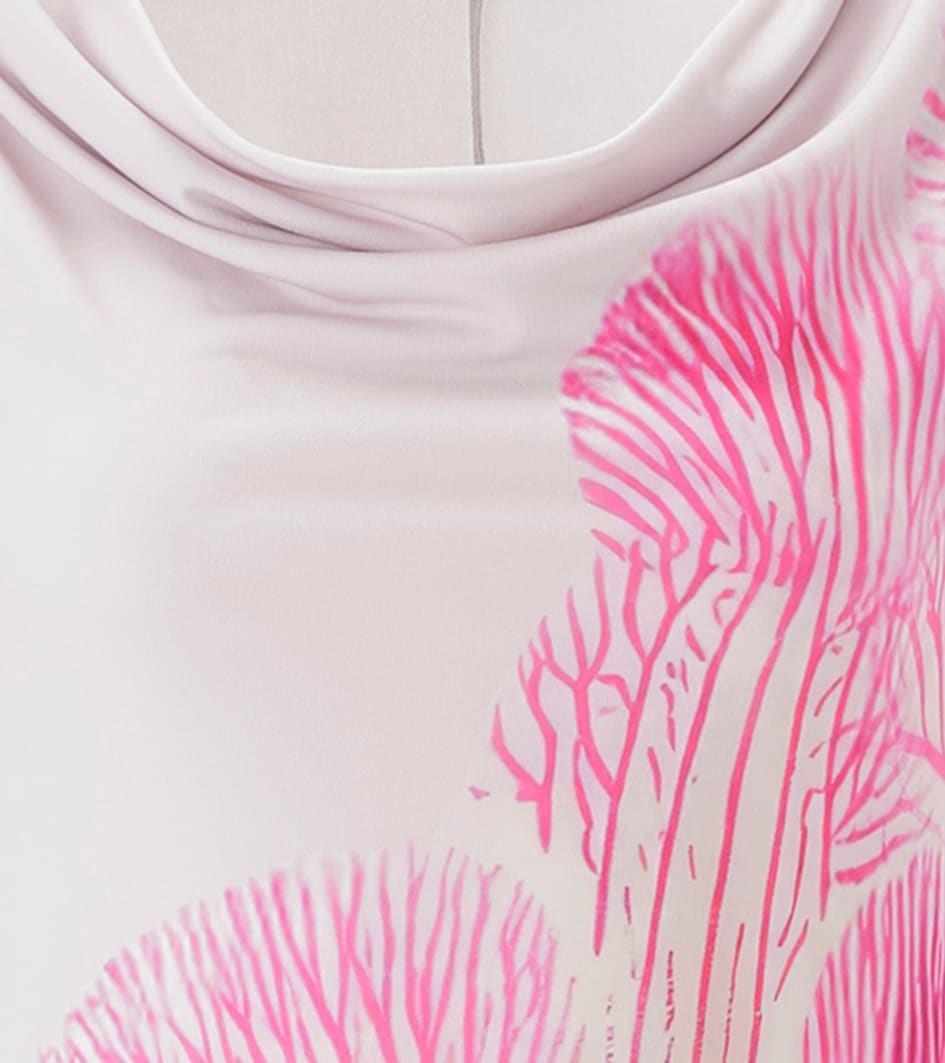 Aniston SELECTED Maxikleid vorne mit diagonal verlaufenden Blütenprint - NEUE KOLLEKTION