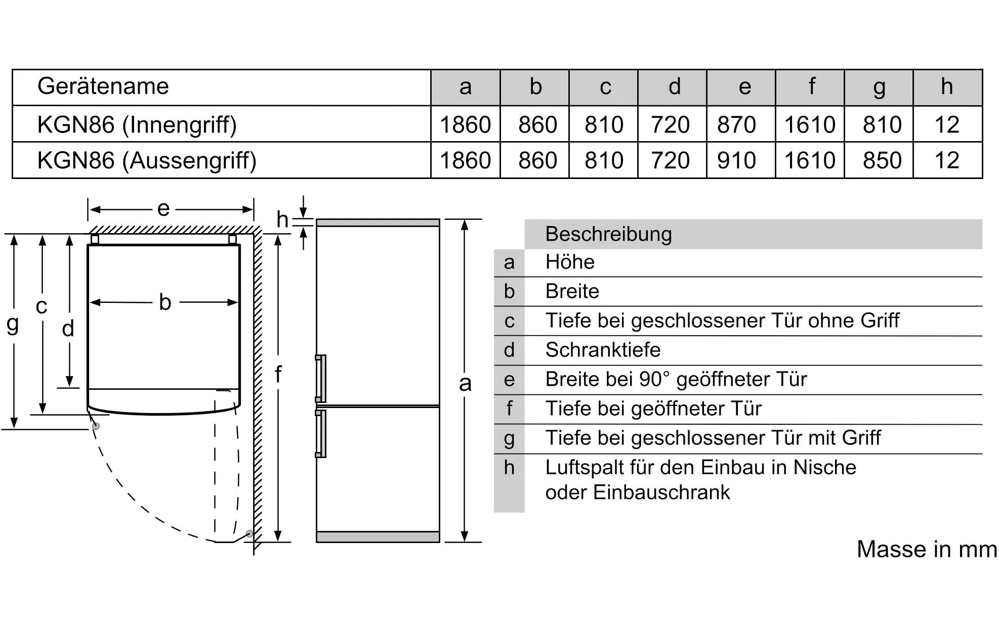 BOSCH Kühl-/Gefrierkombination »KGN86AIDR«