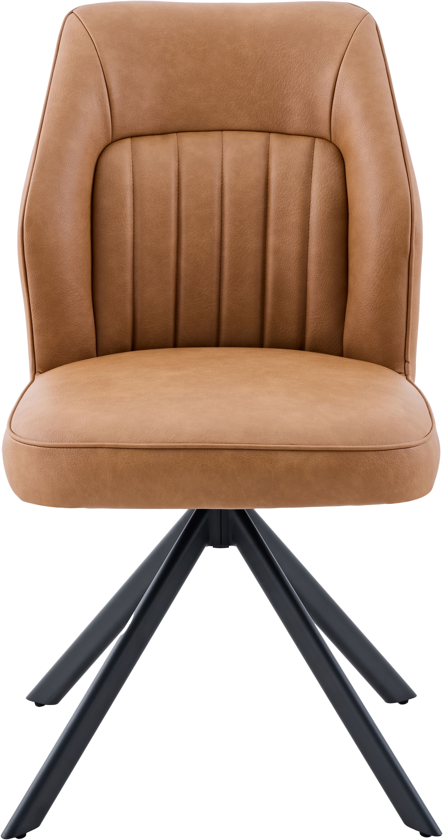 HELA Chaise à 4 pieds »PRIZZI« (Ensemble) 1 cuis4-Fuss, 360° drehbar, Gestell oval, gepolstert, Lederoptik