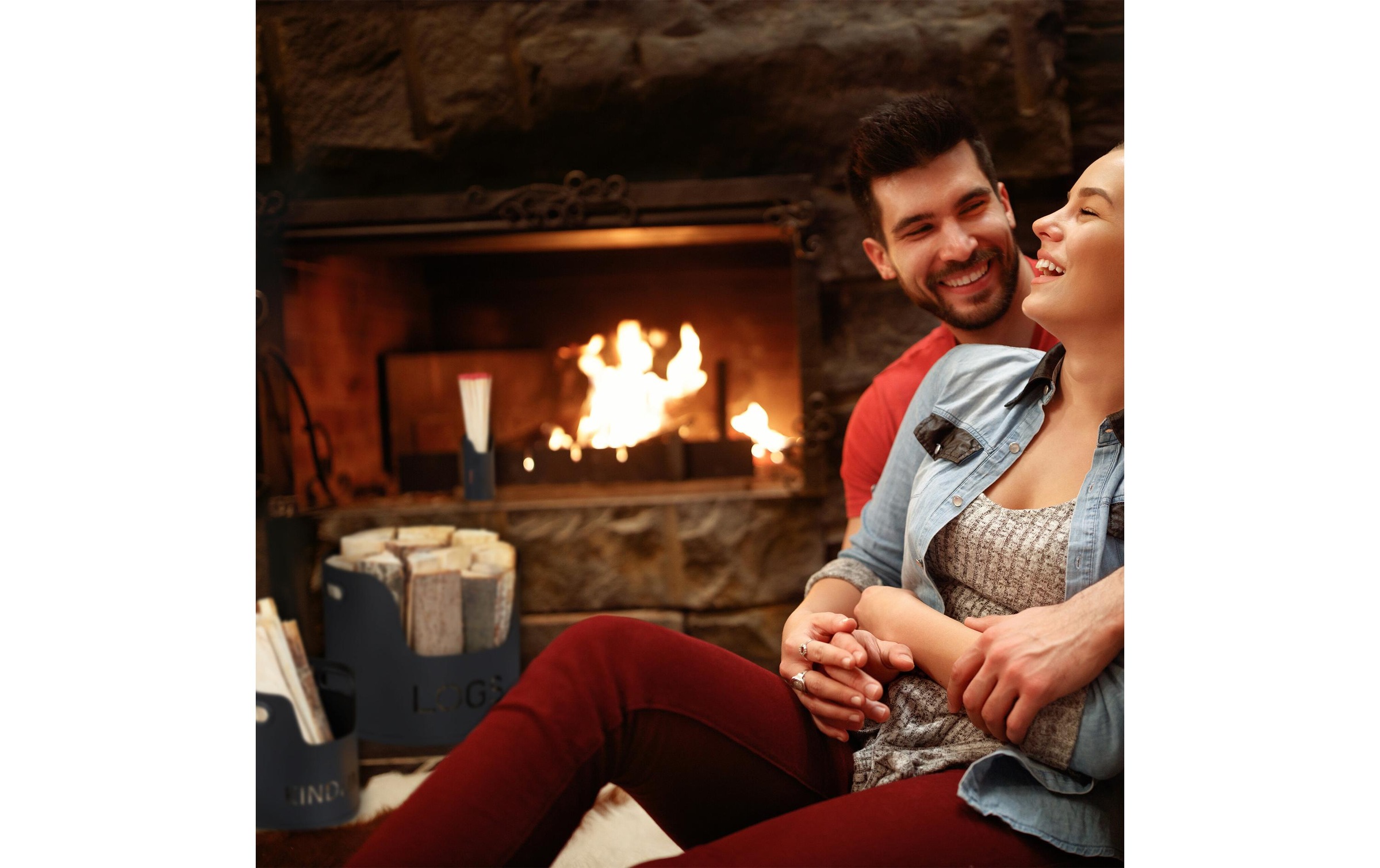 relaxdays Étagère pour bois de cheminée Set, 3 cuis tlg.