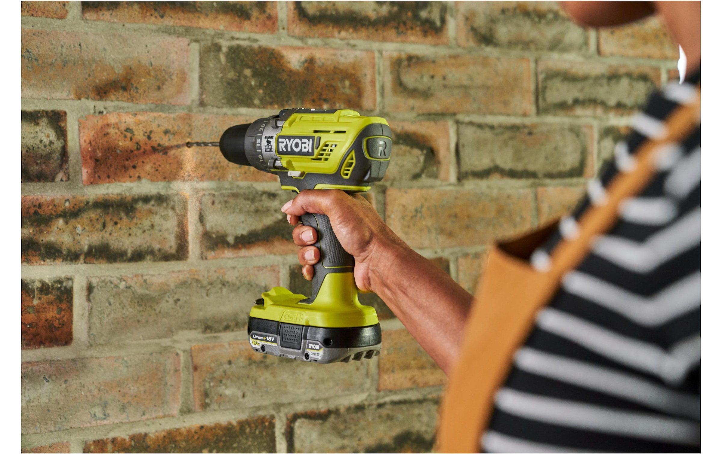 RYOBI Akku-Bohrschrauber »Akku-Kombo-Kit 2er R18CK3PJ-1 x 40S«