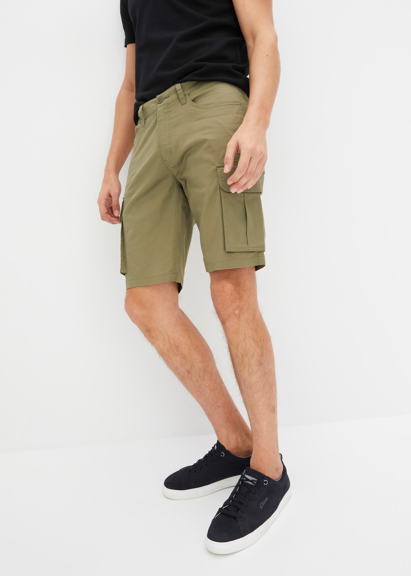 Image of bonprix Cargobermudas leichte Qualität, mit Stretch-Anteil, regular fit