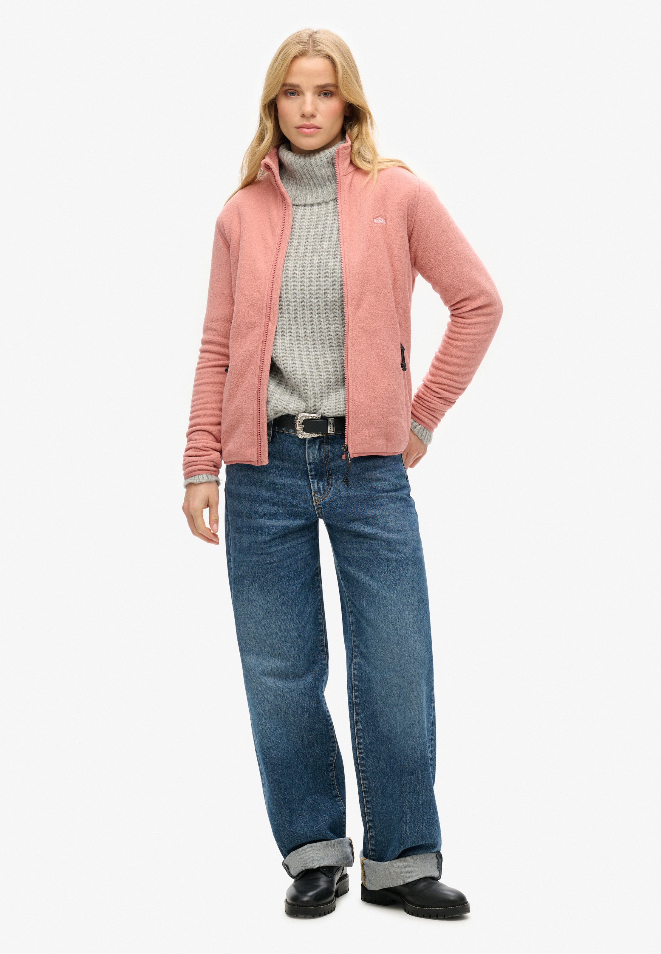 Superdry Veste polaire »POLAR FLEECE FULL ZIP« ohne Kapuze