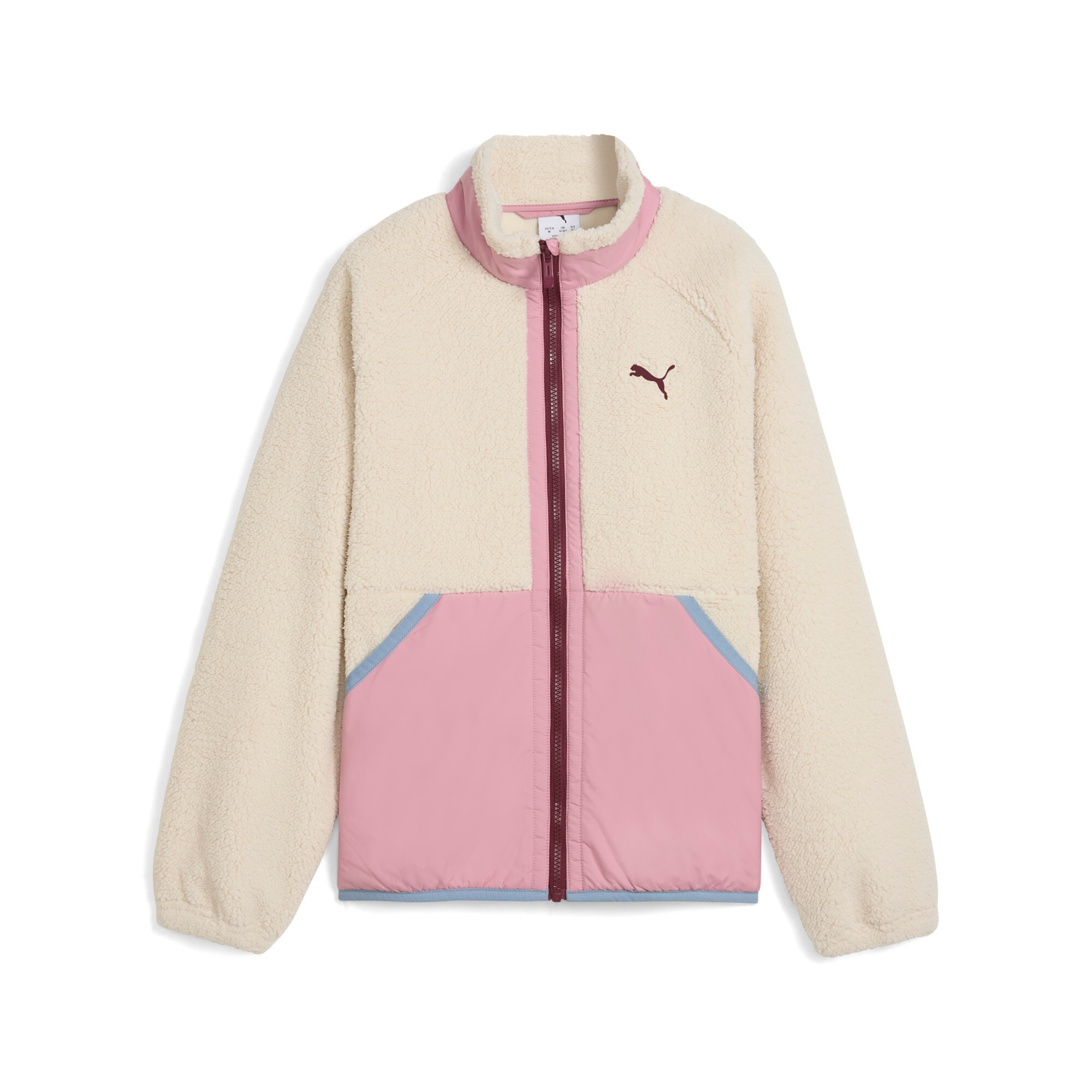 Image of PUMA Trainingsjacke "HYBRID SHERPA JACKET" mit Kapuze mit WarmCELL Technologie, mit Rollkragen, mit Kängurutaschen