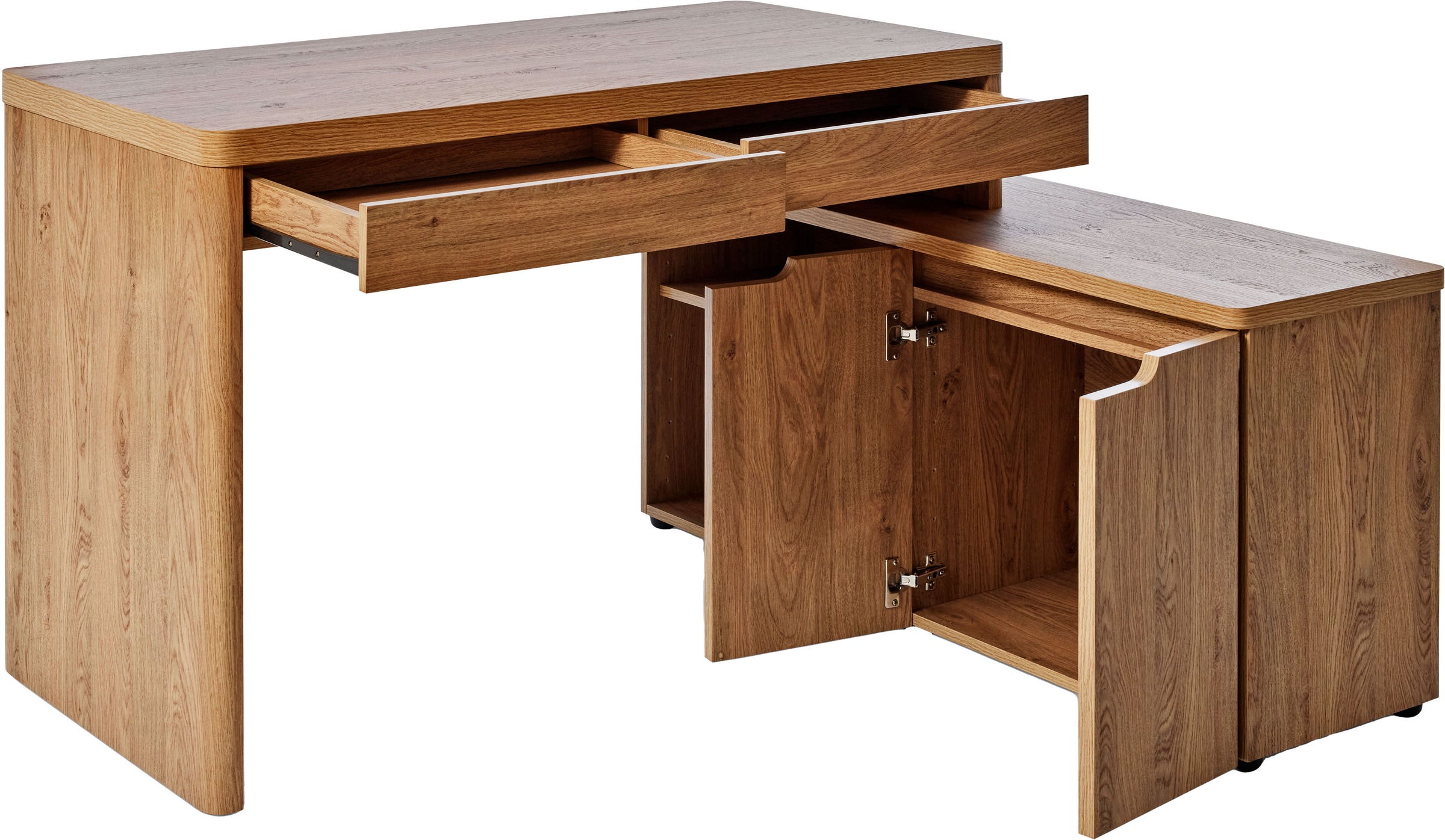 Jahnke Bureau d'angle »LIBRE C 155 E« 1 cuis tlg. montage réversible, largeur env. 140 cm