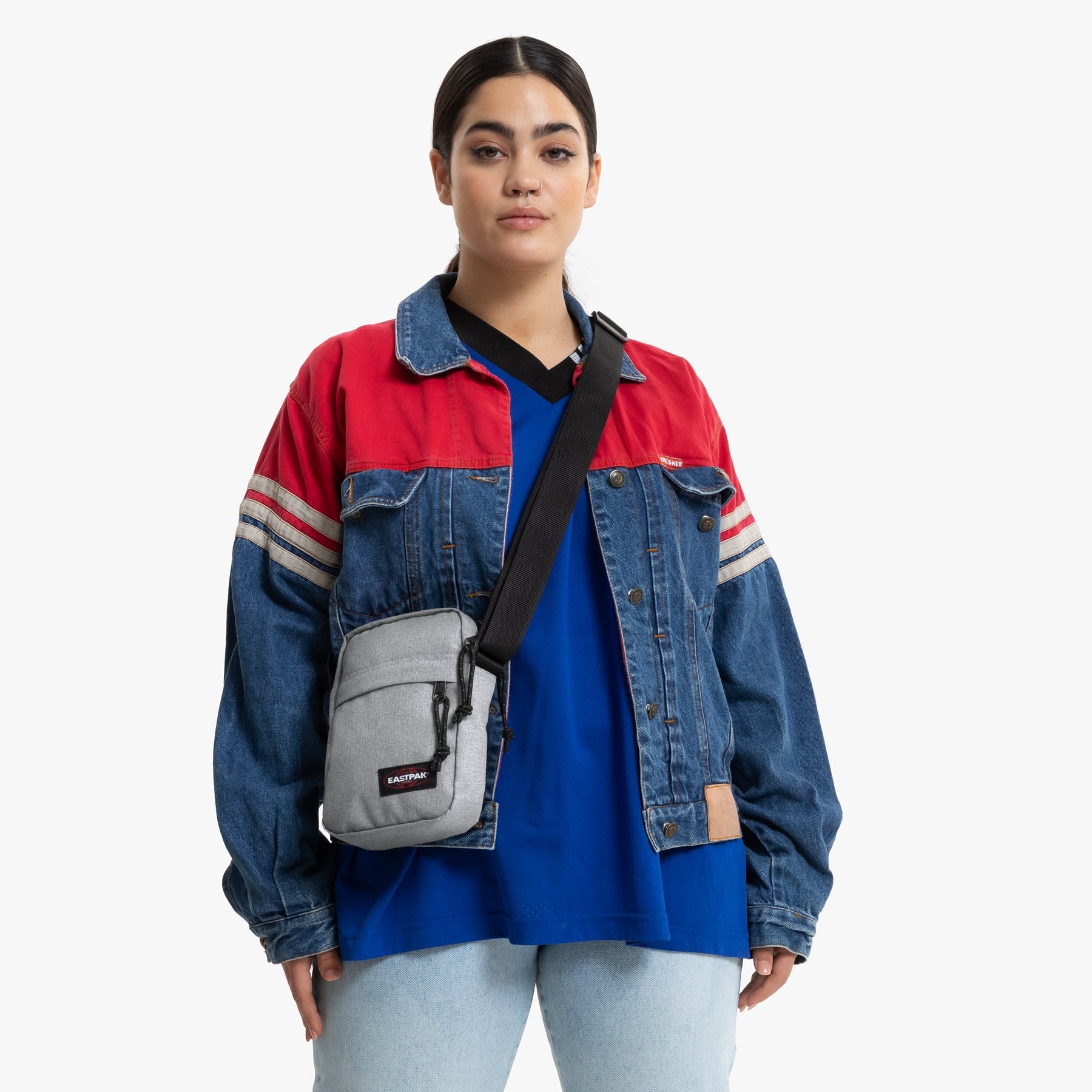Eastpak Schultertasche »THE ONE Aviator Blue« mit verstellbarem Schulterriemen
