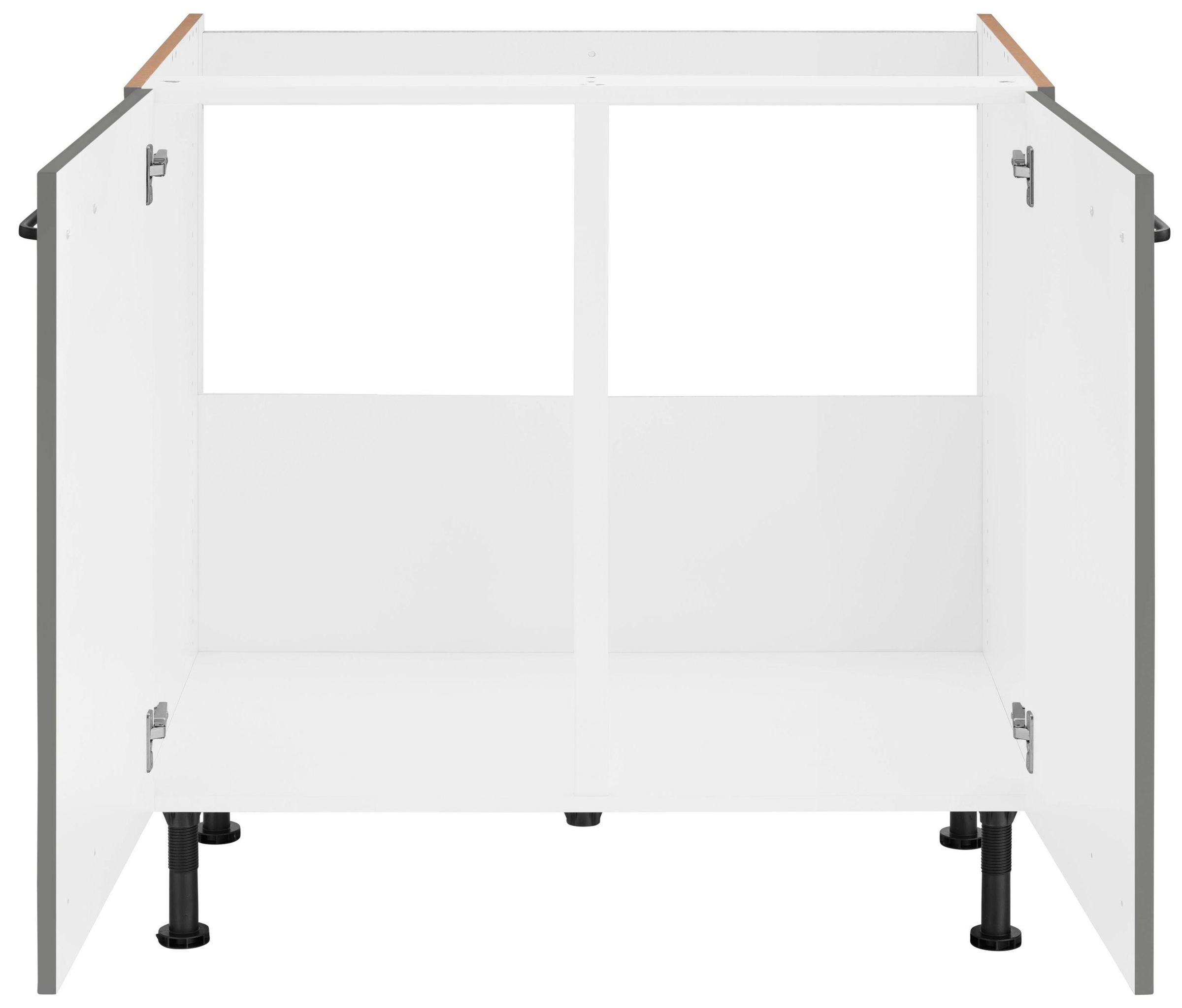 OPTIFIT Meuble évier »Elga« avec fonction soft-close, pieds réglables en hauteur, largeur 90 cm