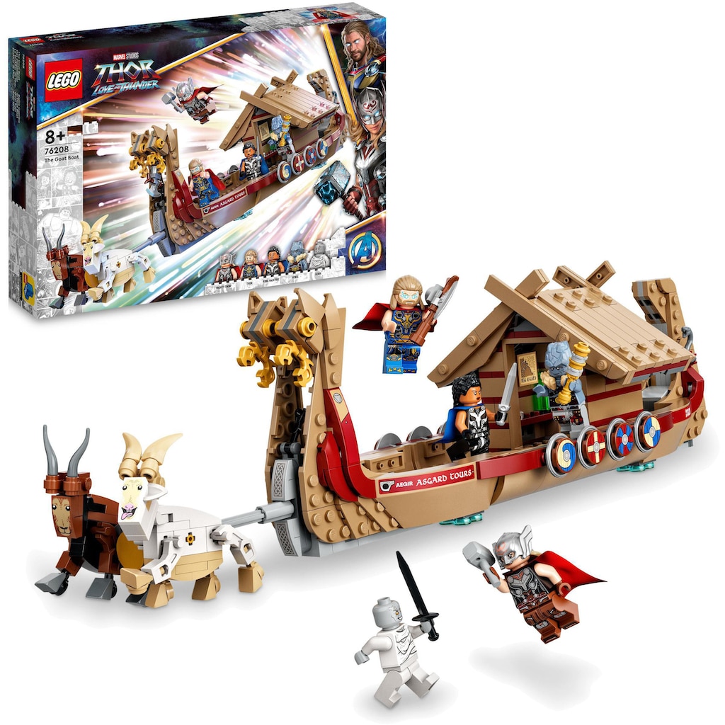 LEGO® Konstruktionsspielsteine »Das Ziegenboot (76208), LEGO® Marvel«, (564 St.)