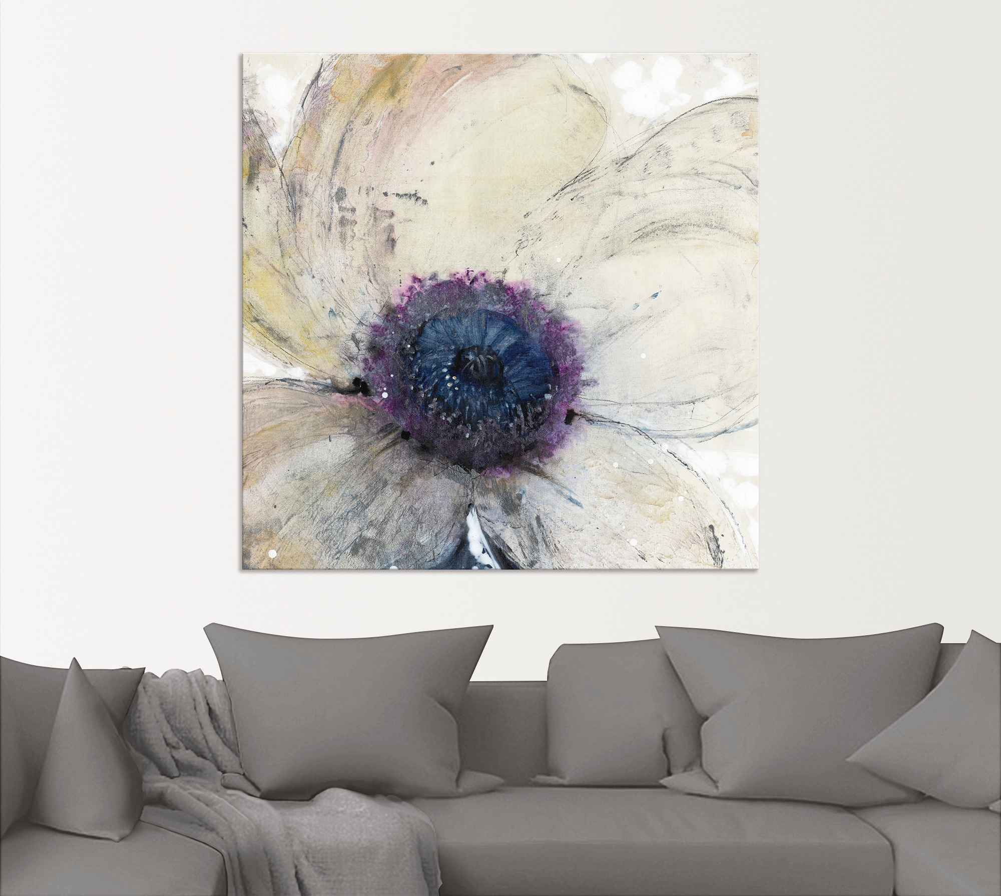 Image of Artland Wandbild "Blumenfluss II" Blumen 1 Stk. tlg. als Alubild, Leinwandbild in verschied. Grössen
