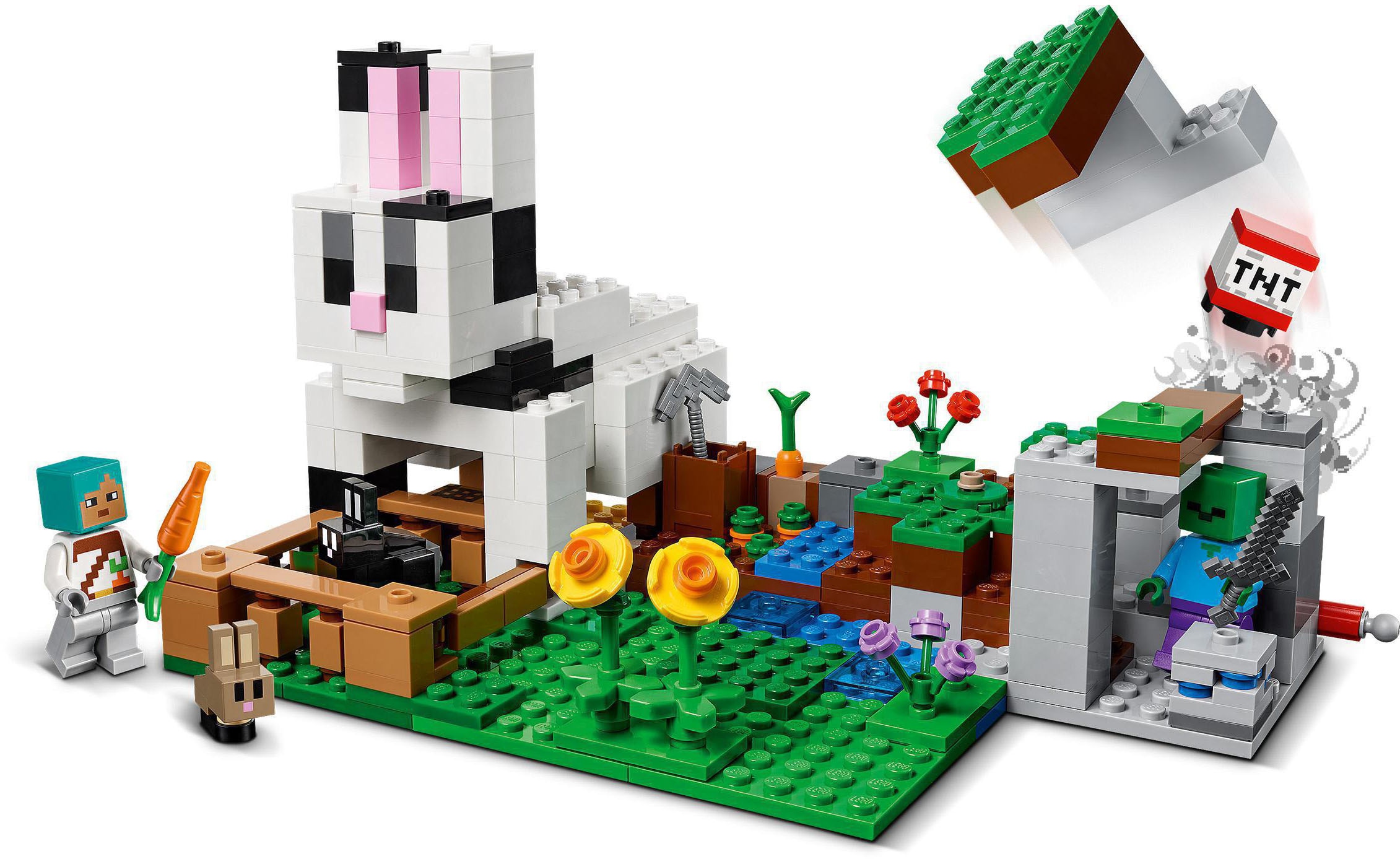 LEGO® Konstruktionsspielsteine »Die Kaninchenranch (21181), LEGO® Minecraft™«, (340 St.)
