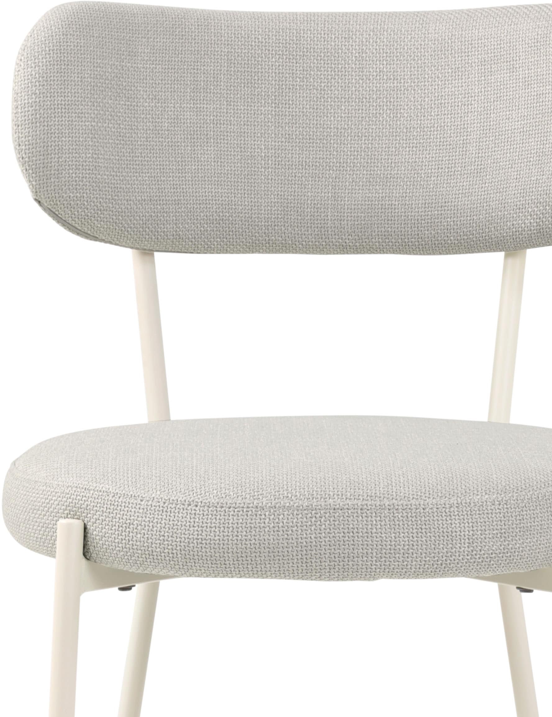 TOM TAILOR HOME 4-Fussstuhl »SOFT PAD CHAIR«, (Set), 2 St., Webstoff, Esszimmerstuhl, 4-Fussgestell, mit Rückenausschnitt