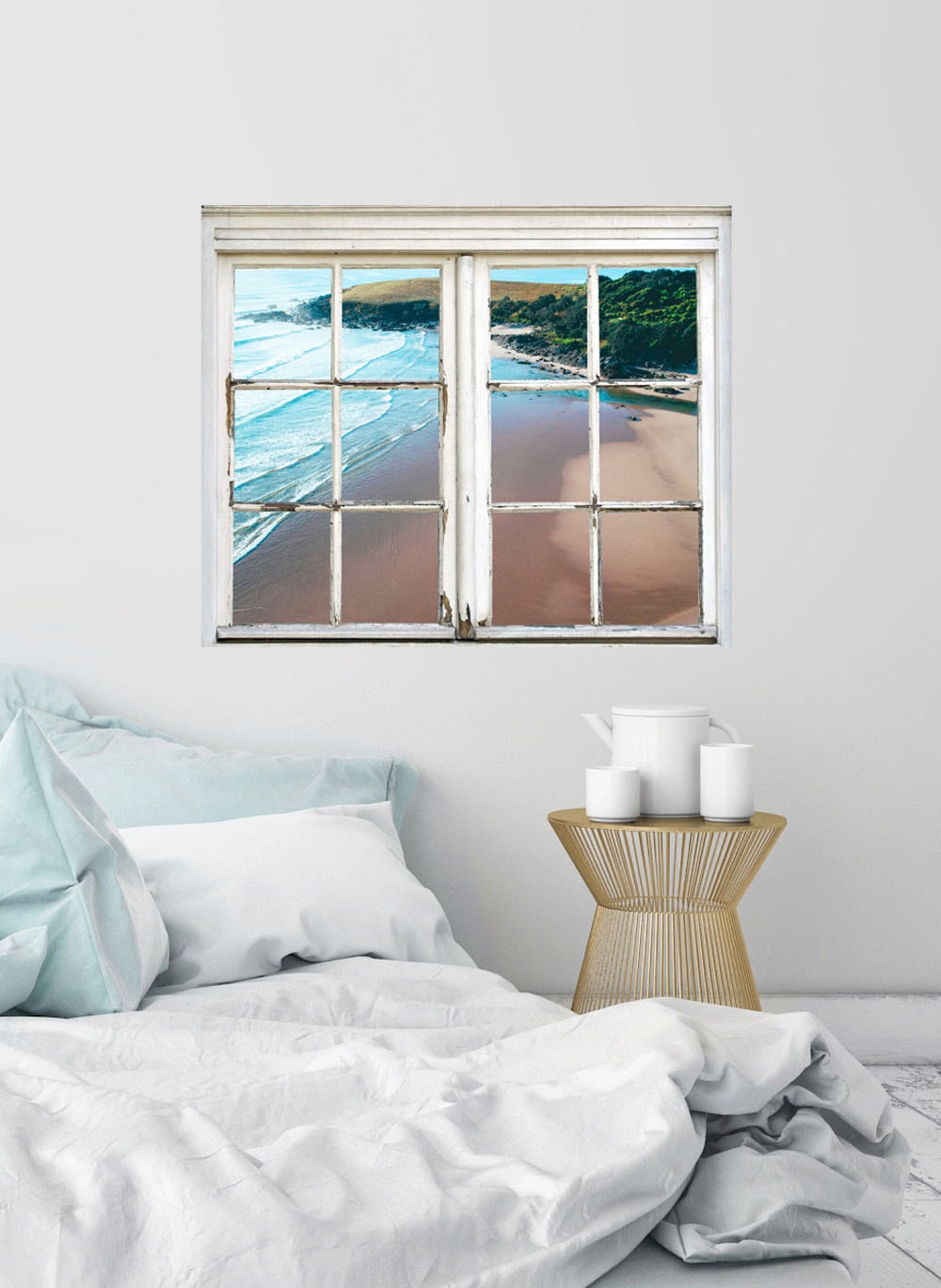 Image of queence Wandsticker "Strand" Wandsticker, Wandbild, selbstklebend, Sand, Strand