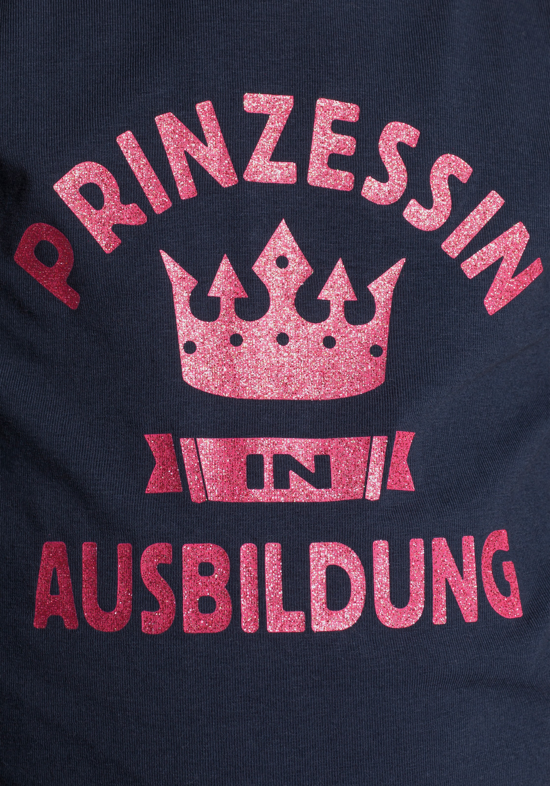 KIDSWORLD Jerseykleid »PRINZESSIN IN AUSBILDUNG«, Sprüchedruck für kleine Mädchen