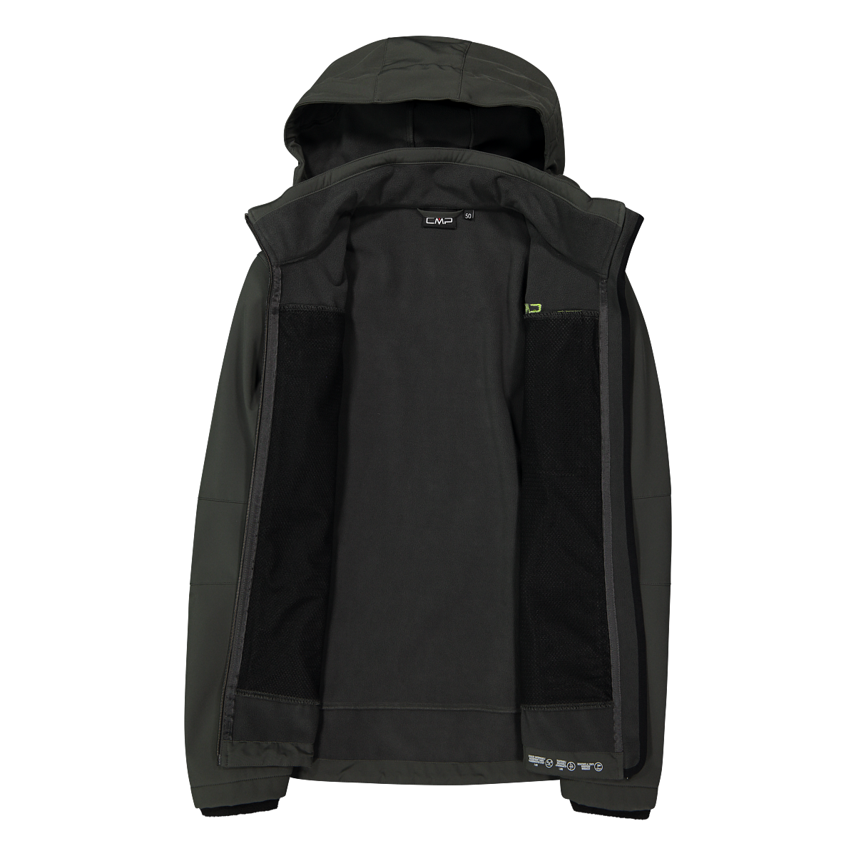 CMP Veste softshell avec capuche Déperlant & coupe-vent & respirant, veste de mi-saison