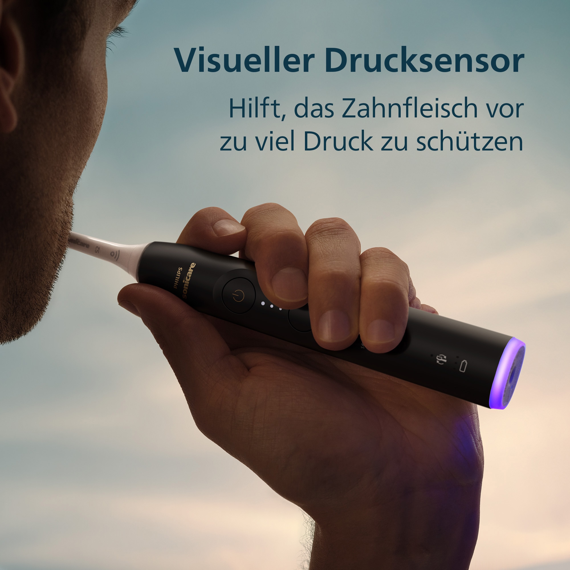 Philips Sonicare Brosse à dents électrique »Series 6500 HX7419/01« 2 cuis Aufsteckbürsten mit Andruckkontrolle, 3 Intensitätsstufen, inkl. Ladegerät, Reiseetui