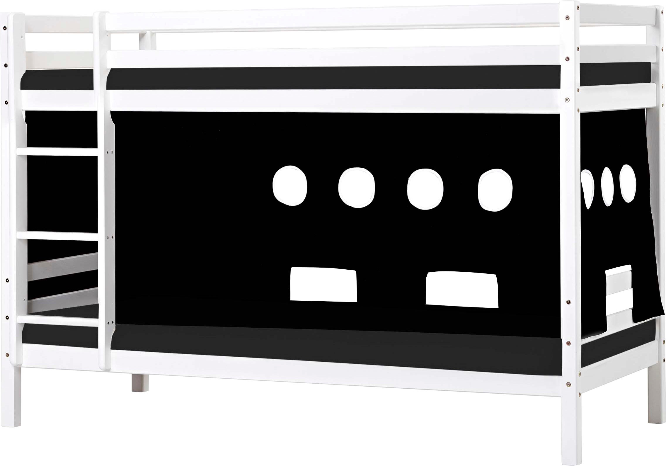 Image of Hoppekids Etagenbett »«Pirat»«, Massiv mit Vorhang, Matratzen, 2 Grössen bei Ackermann Versand Schweiz