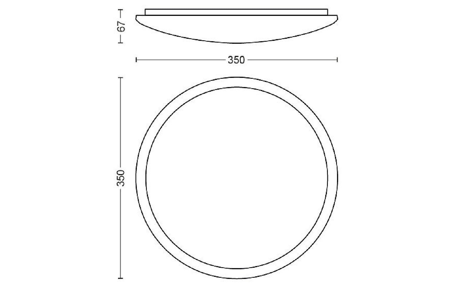 Philips Deckenleuchte »Cavanal, Ø 35« Warmweiss