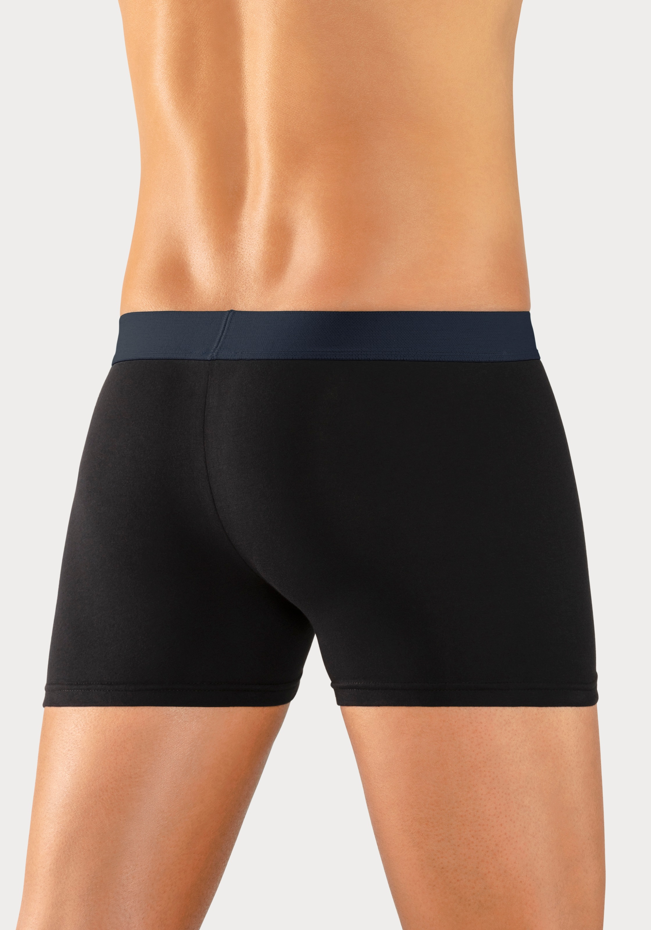 s.Oliver Boxer, (Packung, 4 St.), mit kontrastfarbenem Webbund