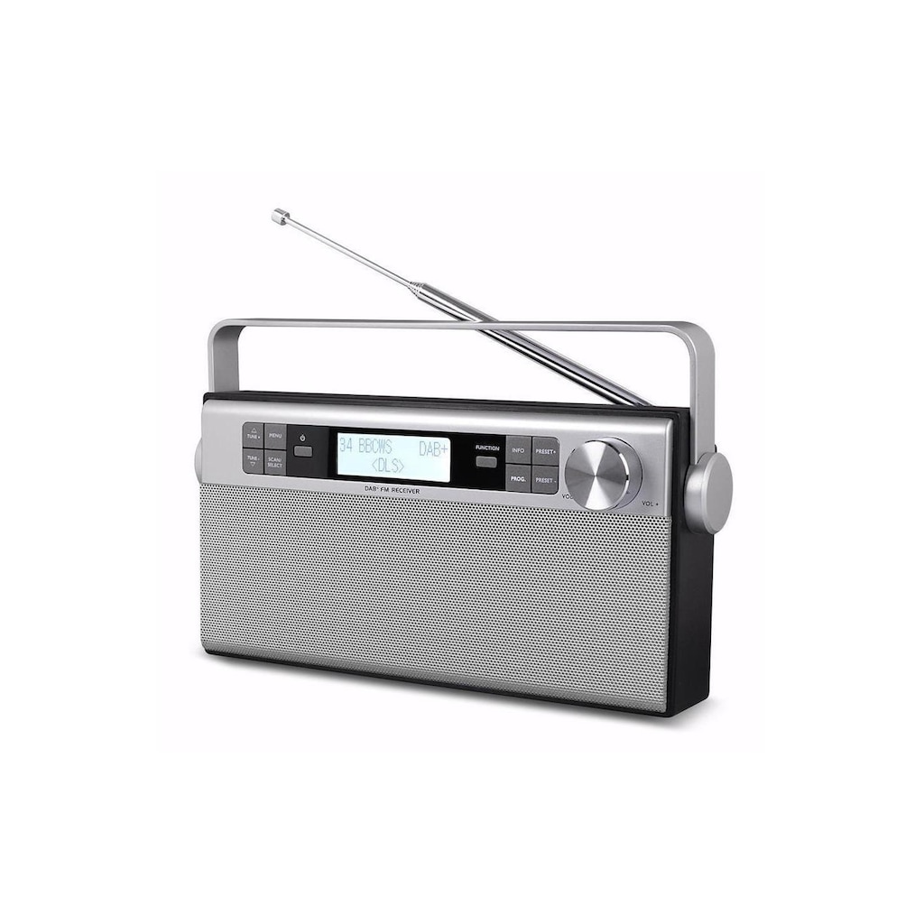 Soundmaster Digitalradio (DAB+) »DAB650SI Silber«, (Digitalradio (DAB+)-FM-Tuner)