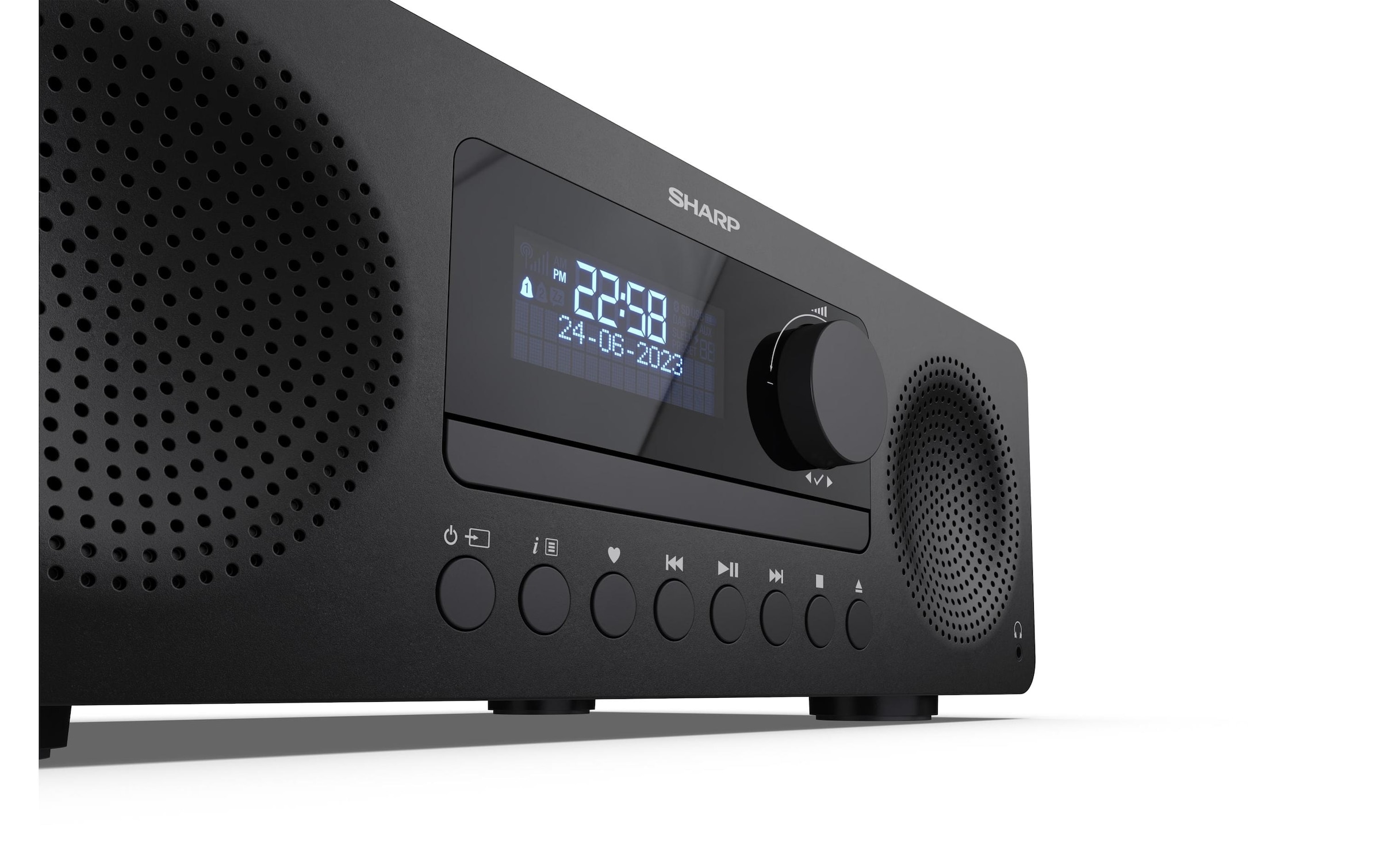 Sharp Digitalradio (DAB+) »XL-B720D Schwarz«, (Bluetooth Digitalradio (DAB+)-FM-Tuner)