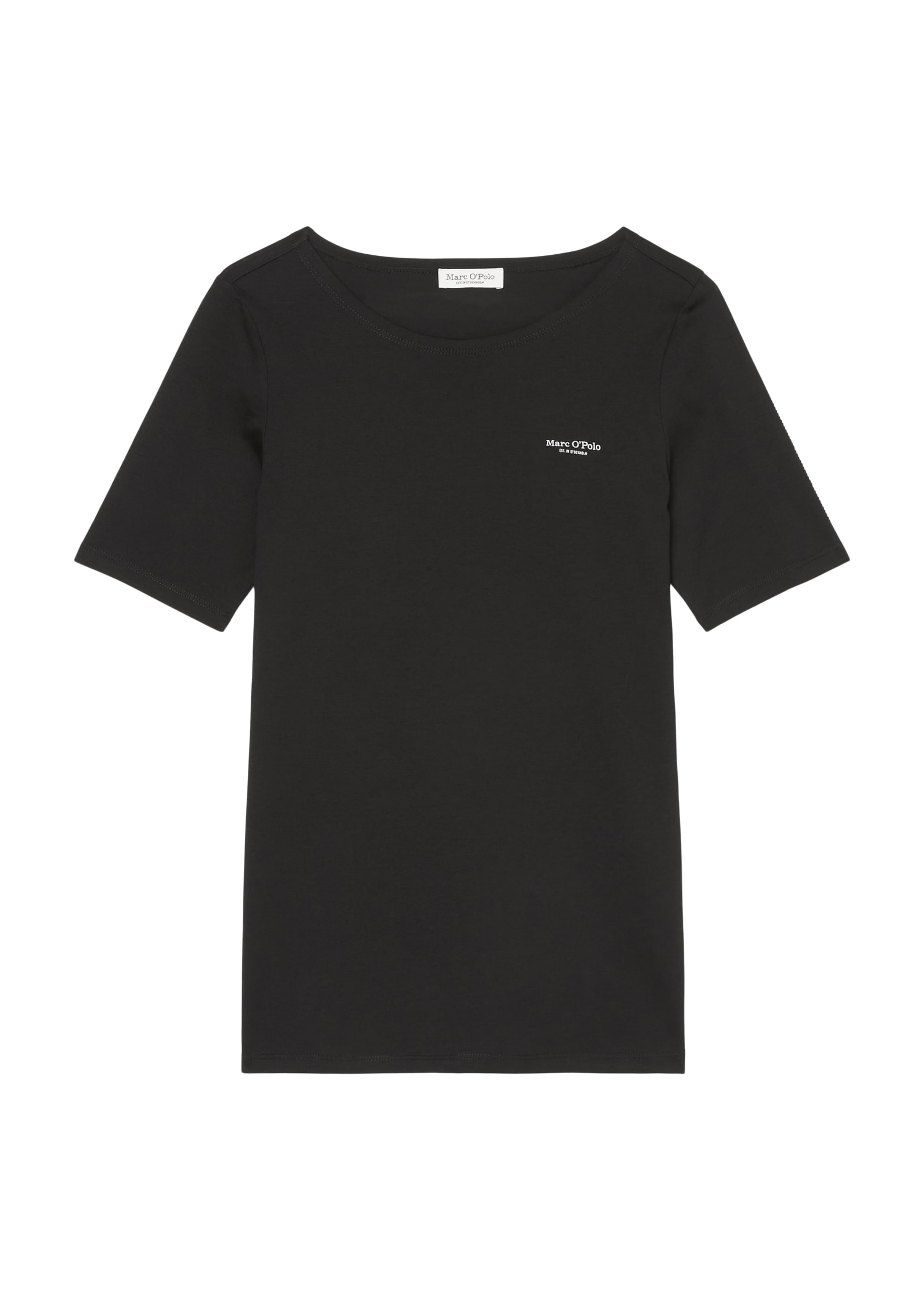 kleinem kaufen auf T-Shirt »T-shirt, short-sleeve, mit Brust der versandkostenfrei ♕ neck, round Marc logo-print«, O\'Polo Logo