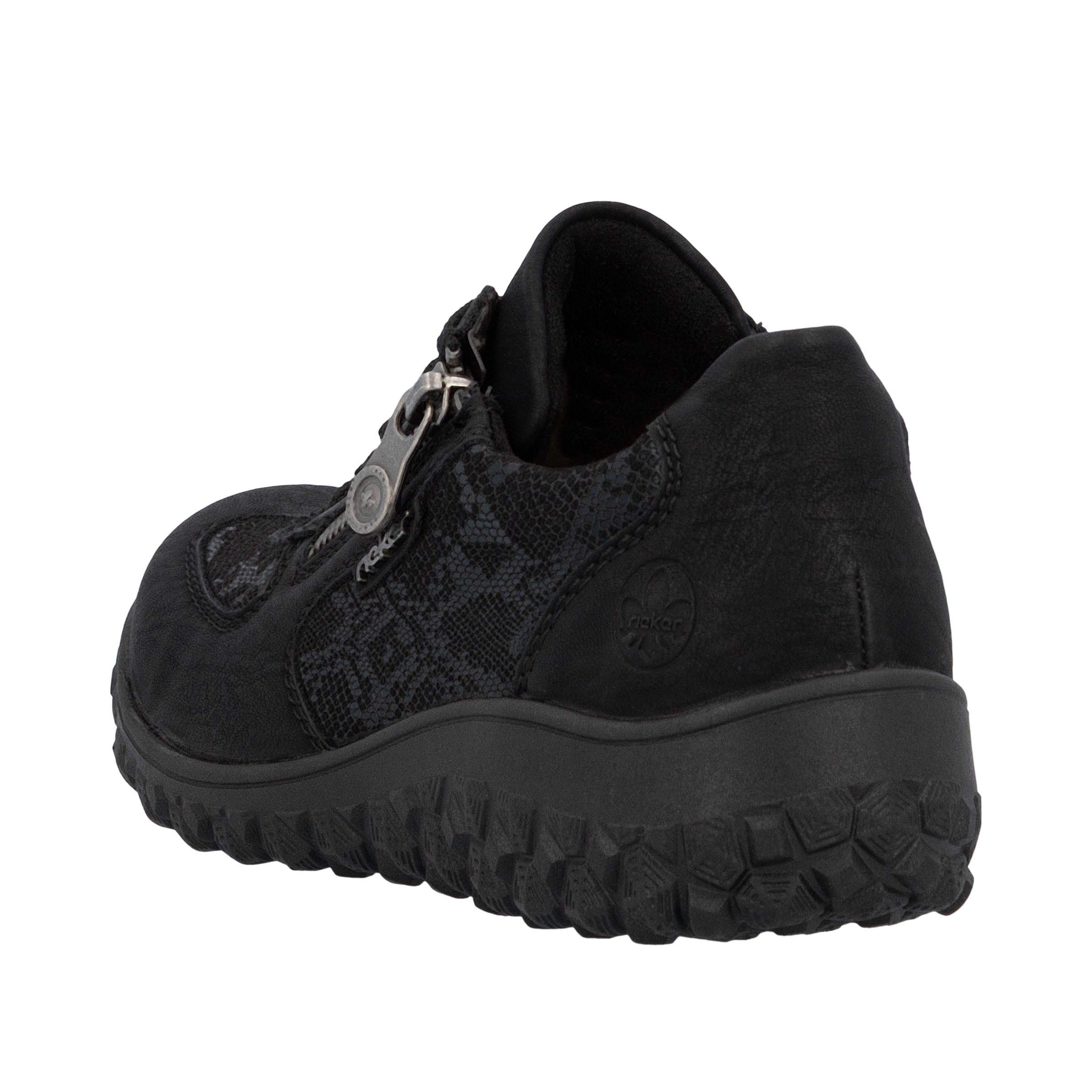 Rieker Keilsneaker  Schnürschuh, Halbschuh, Freizeitsneaker mit Reissverschluss