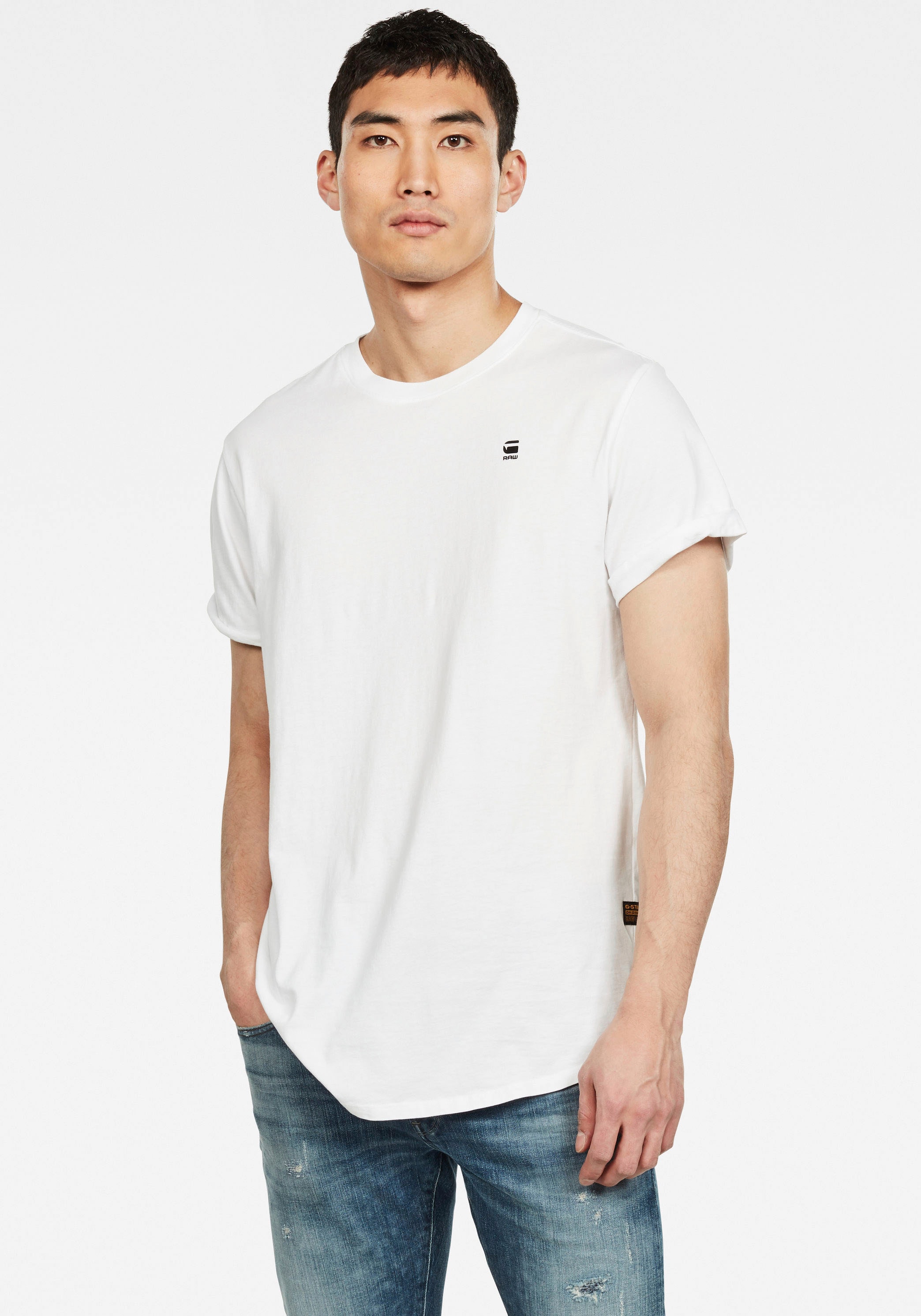 Image of G-STAR T-Shirt "Lash" mit kleinem Logodetail