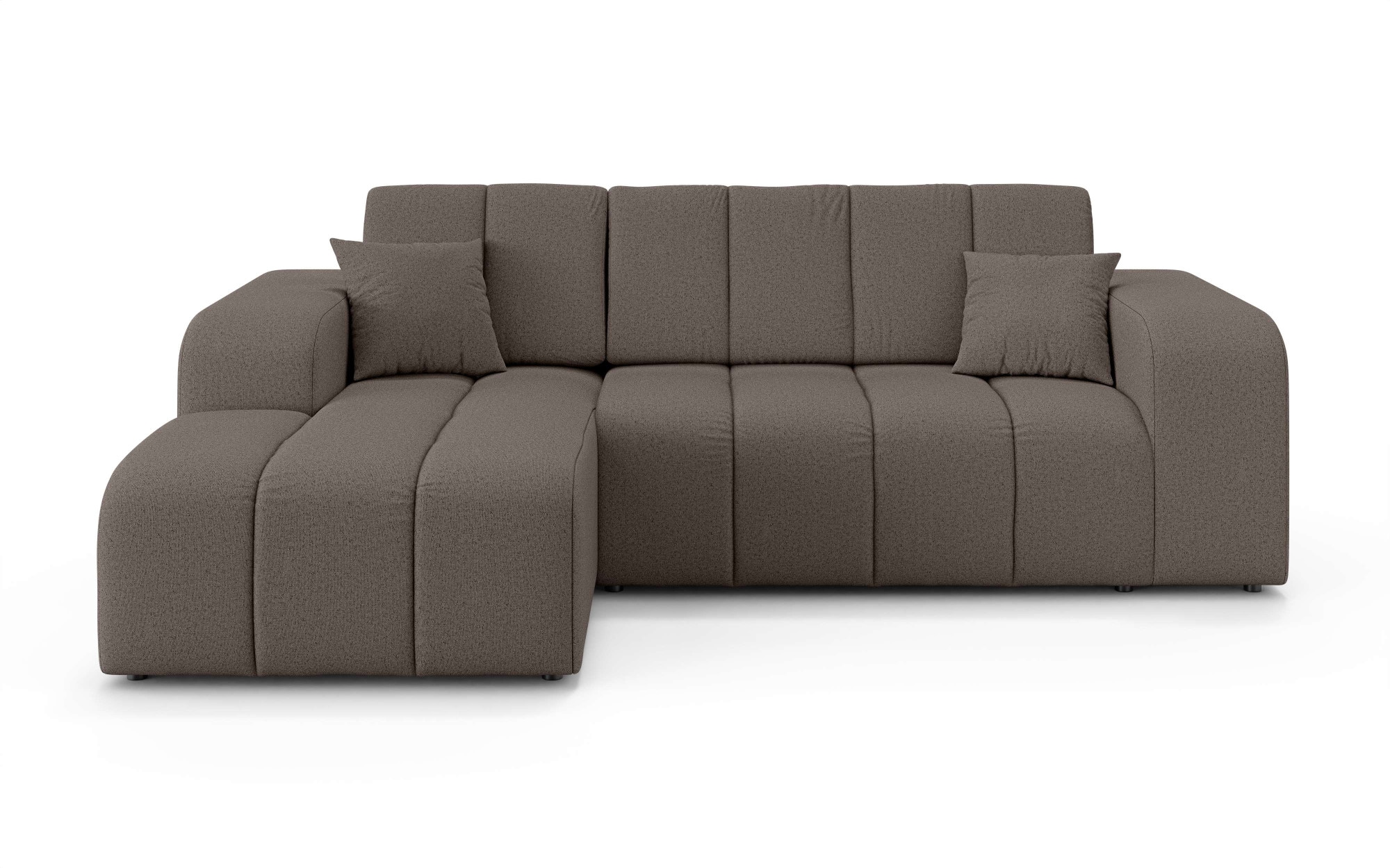 INOSIGN Ecksofa »CASSY L-Form, Schlafsofa mit Bettkasten, Masse B/T/H: 245/165/88 cm«, mit 2 Rückenkissen, Recamiere rechts oder links bestellbar
