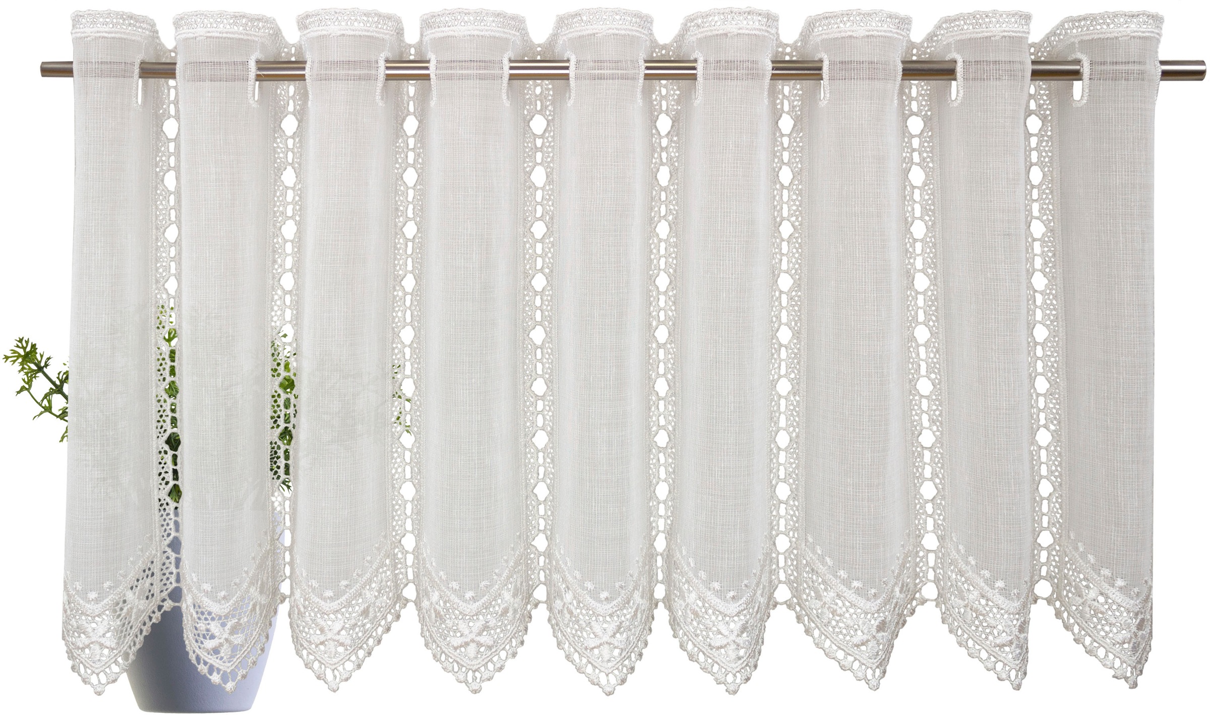 Image of VHG Scheibengardine nach Mass »Emmi«, (1 St.), Stickerei Panneau, verschiedene Grössen bei Ackermann Versand Schweiz