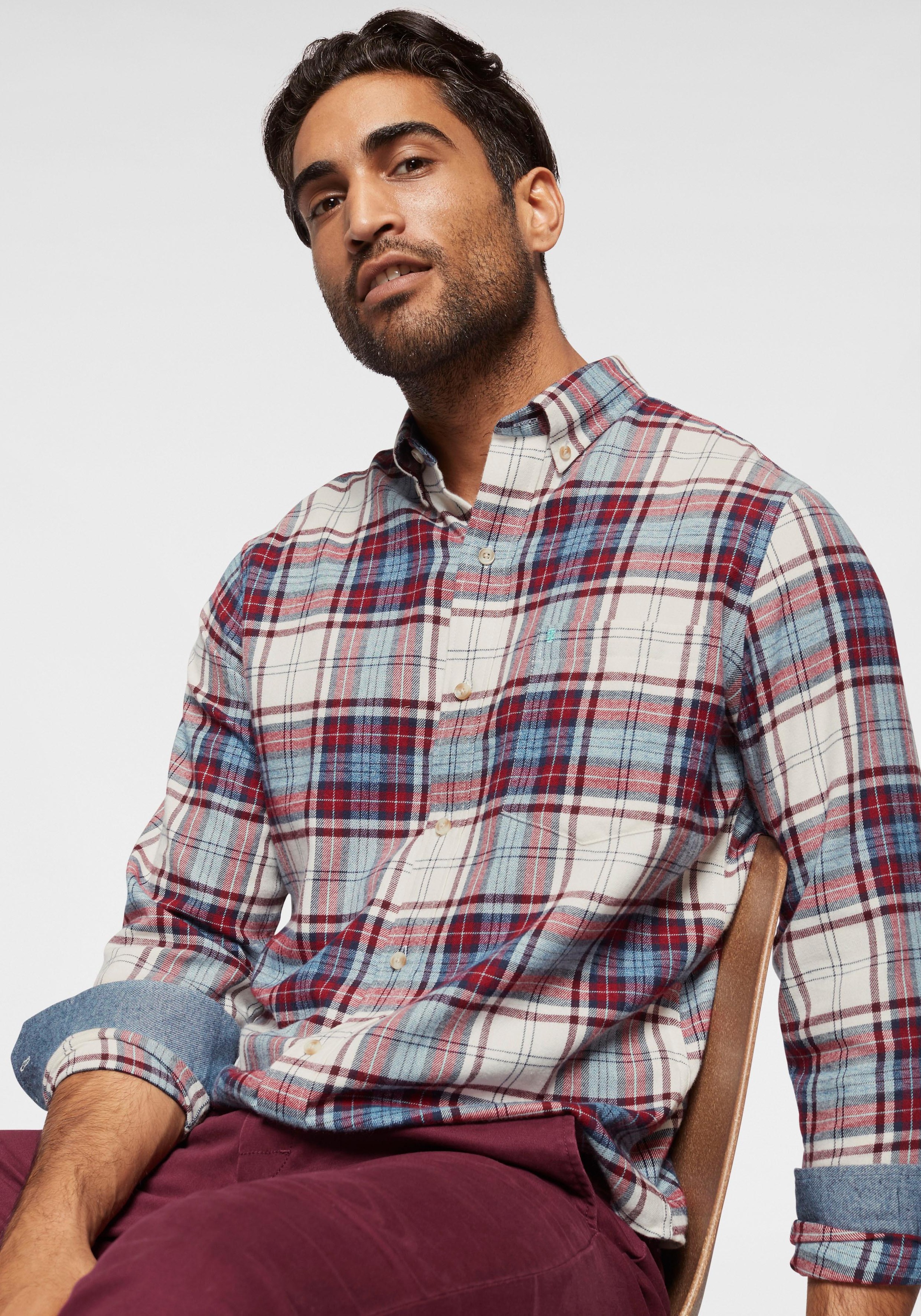 Image of IZOD Langarmhemd, aus weicher Flanellqualität bei Ackermann Versand Schweiz