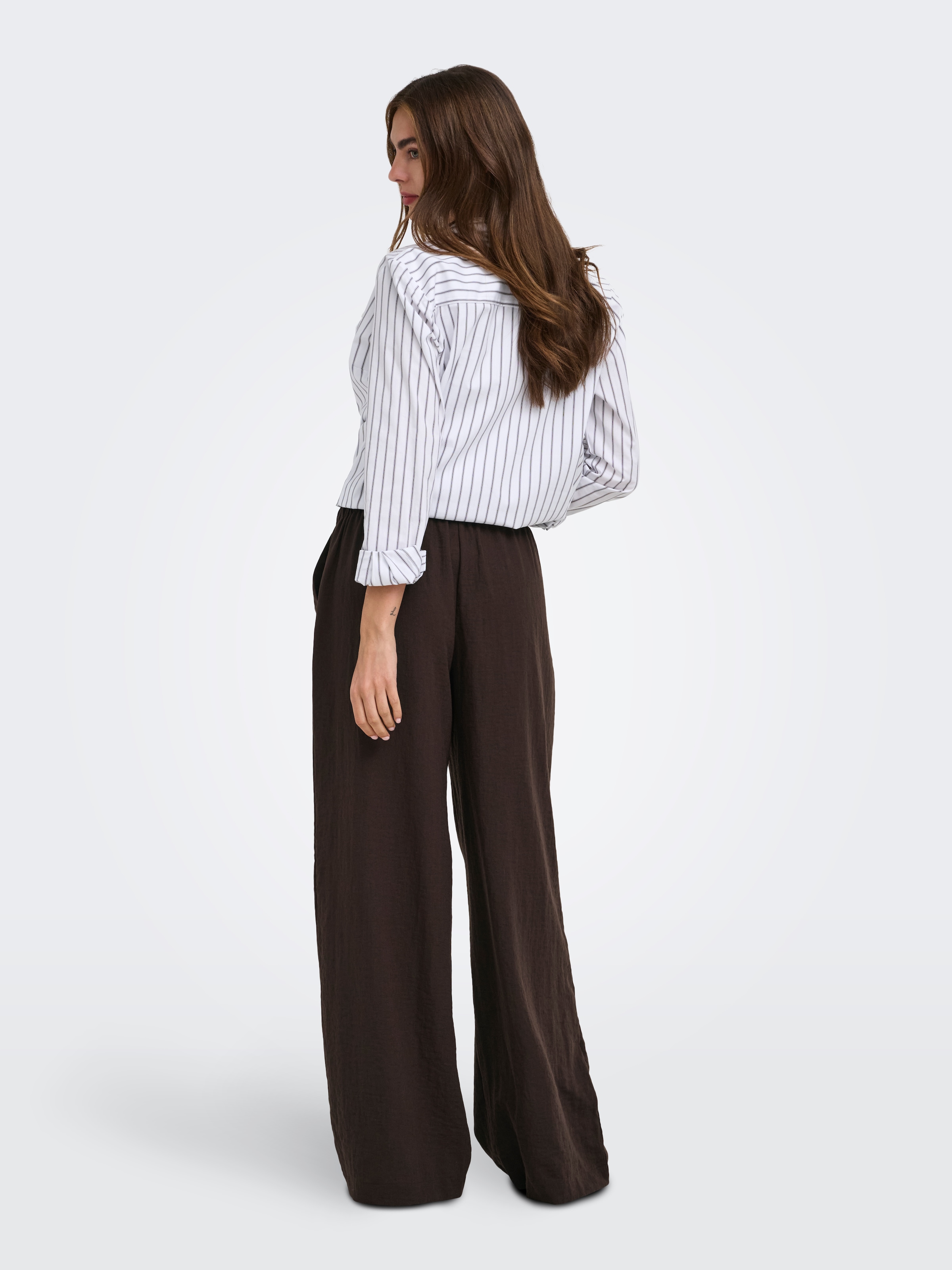 ONLY Schlupfhose »ONLEMMIA MW PULL-UP X-WIDE PANT PNT«  Materialmix, Regular Waist