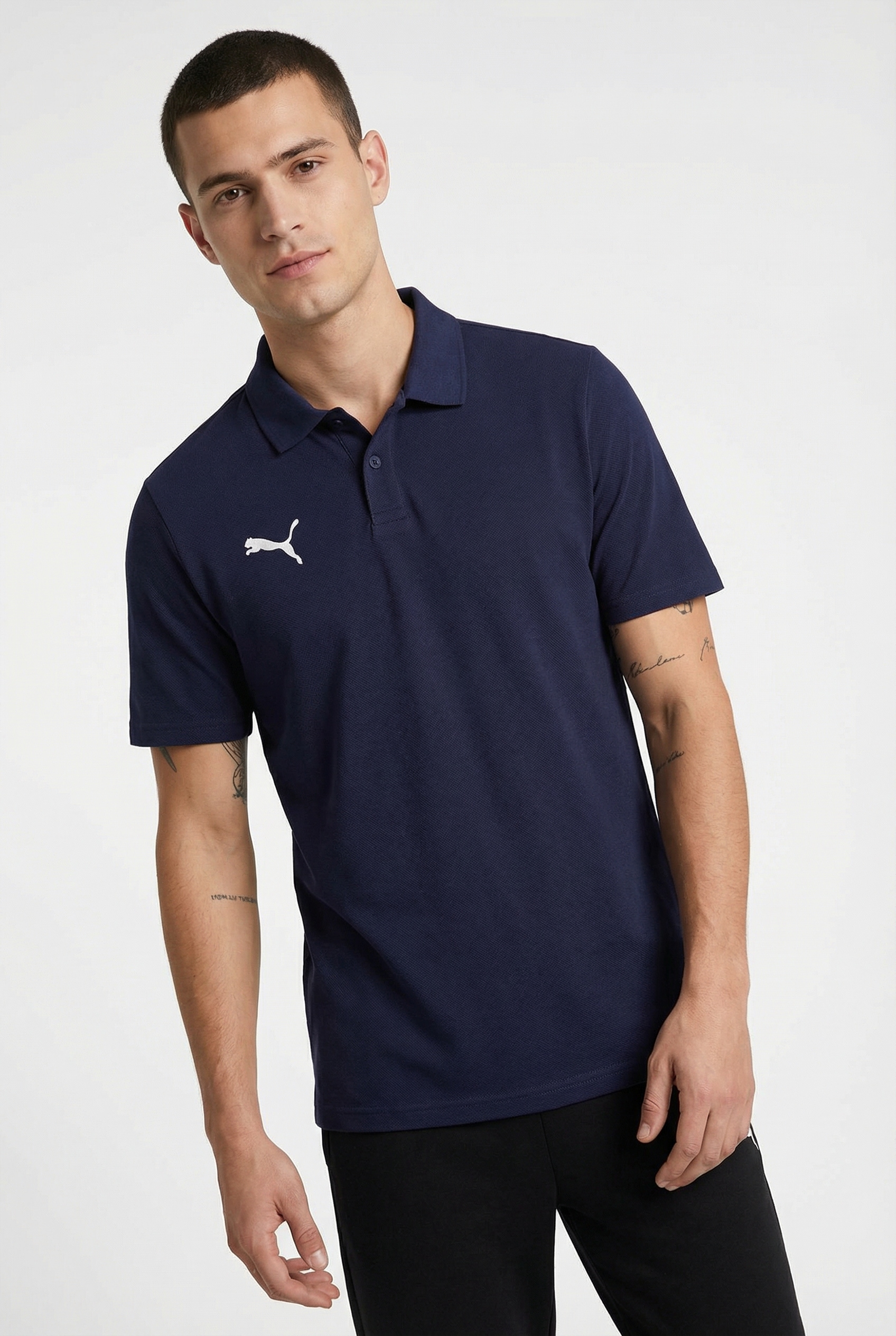 Image of PUMA Poloshirt "TEAMGOAL CASUALS POLO" Regular fit Passform, Kurzarm-Design, für Sport, 3-Knopf-Form