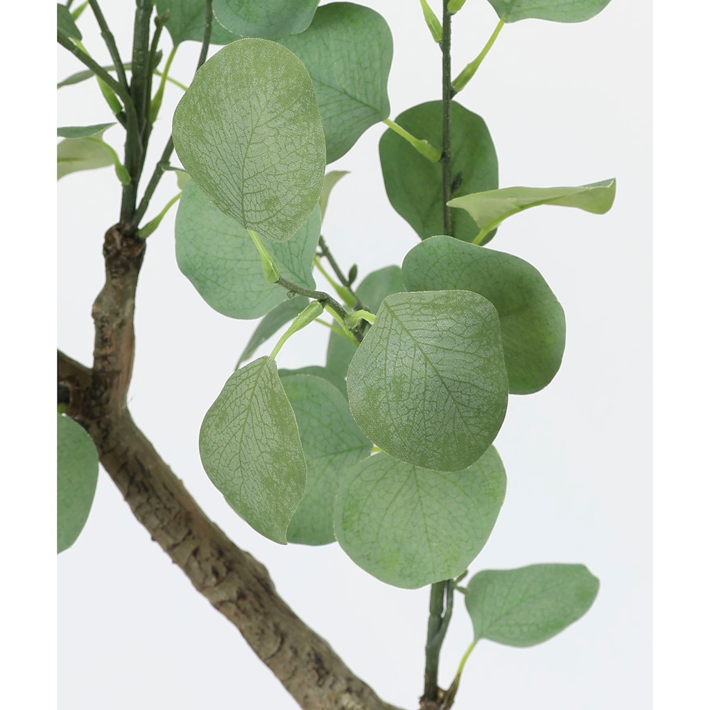 I.GE.A. Kunstpflanze »Kunstbaum Eukalyptus im Topf Pflanze Deko Strauch Busch«