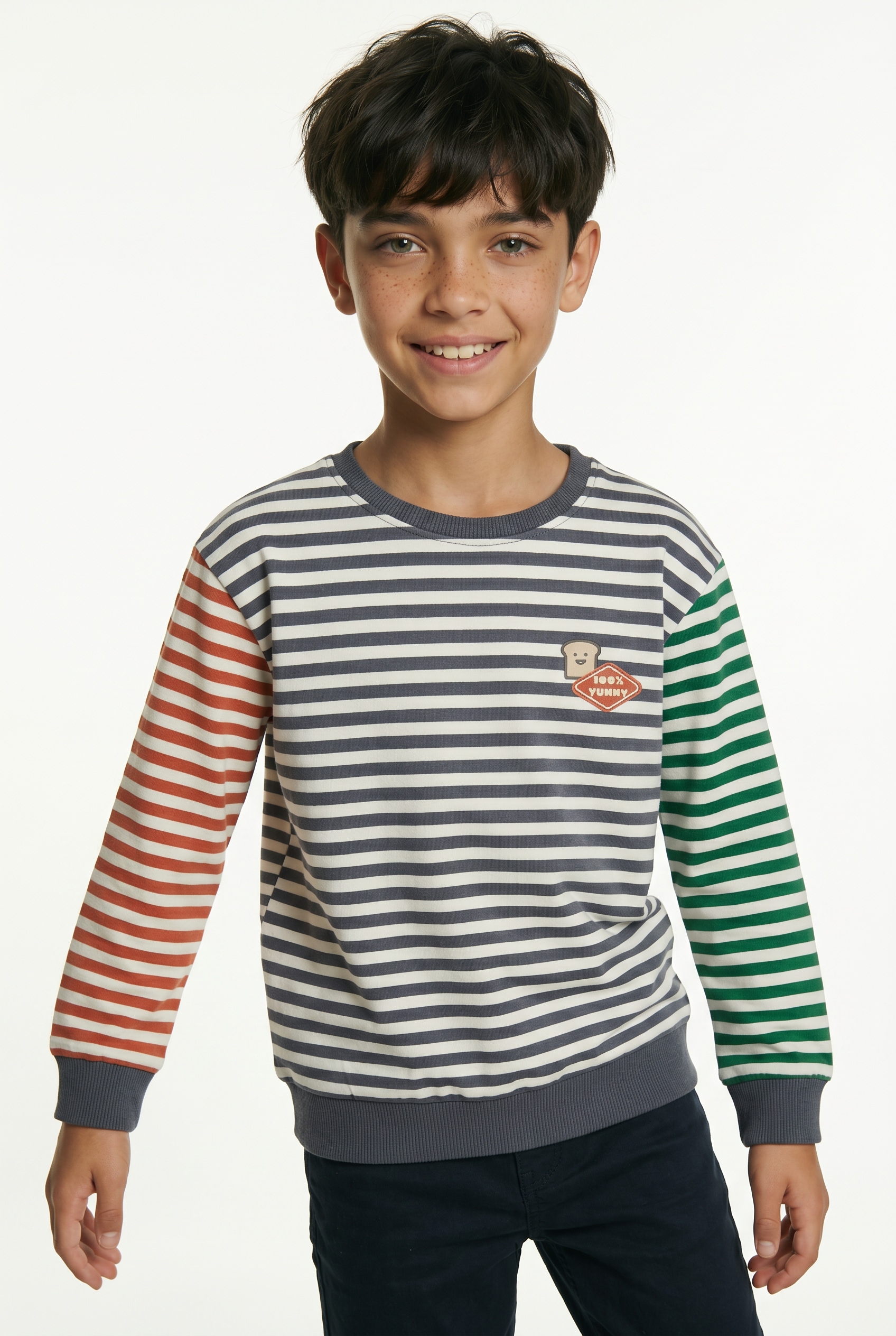 Name It Sweat-shirt »NMMKASTER LS NREG SWEAT UNB«, Baumwollmischung, regular fit
