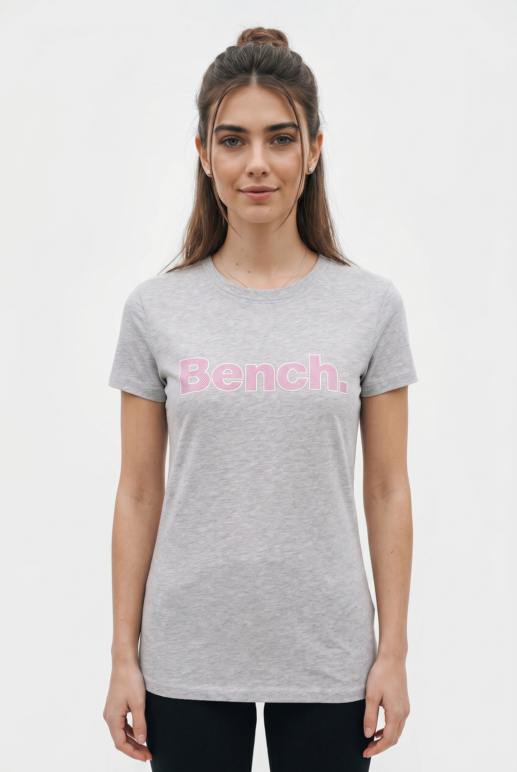 Bench. Kurzarmshirt »LEORA« figurbetonte Passform, mit Rundhalsausschnitt