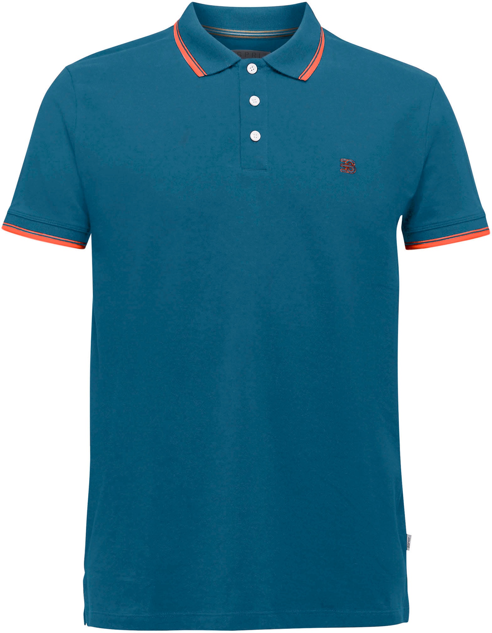 Image of Esprit Poloshirt, mit kontrastfarbenen Details an Ärmeln und Kragen bei Ackermann Versand Schweiz