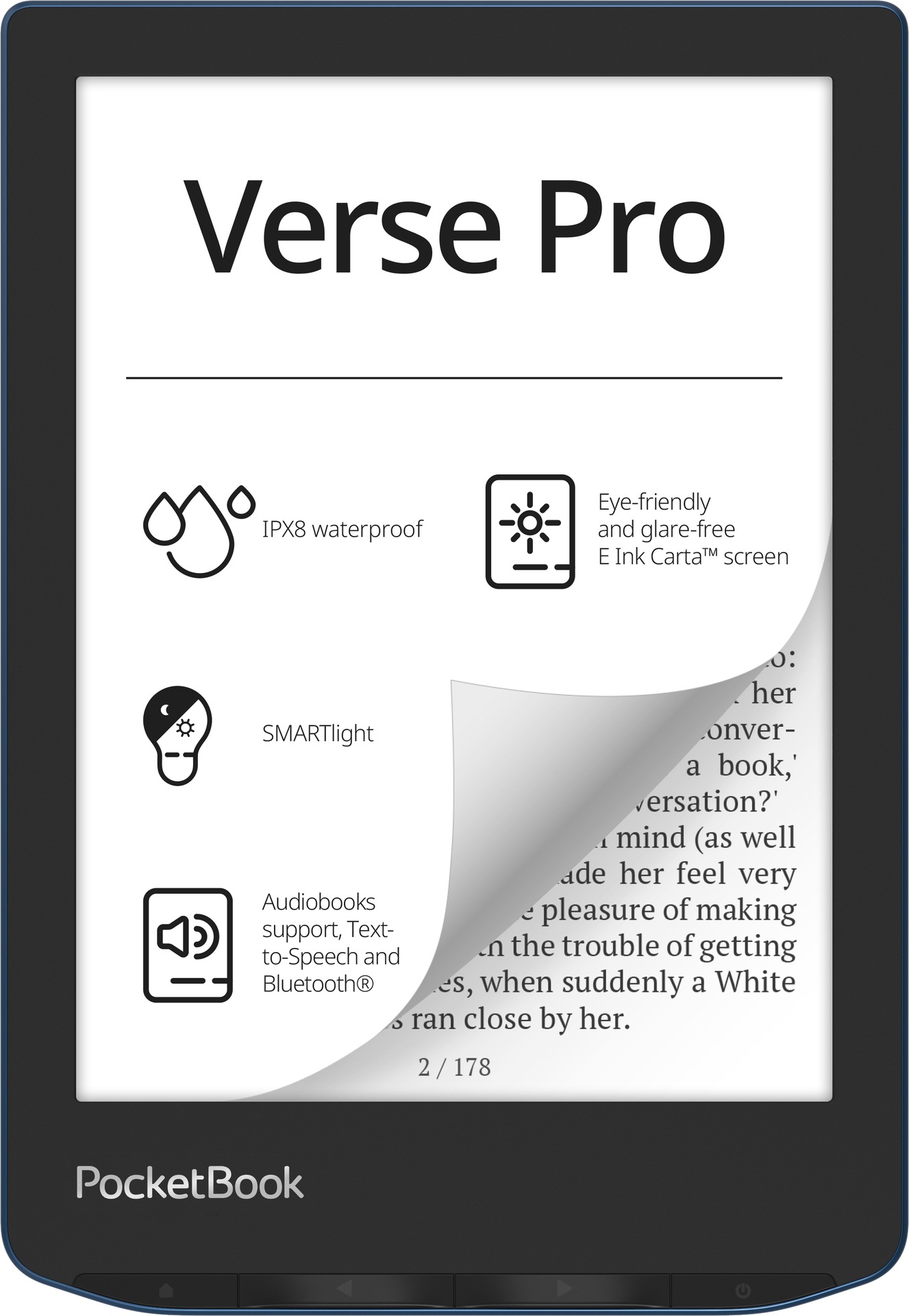 Image of PocketBook E-Book "Verse Pro" (15,2 cm / 6 ″) ohne Betriebssystem 16 GB )