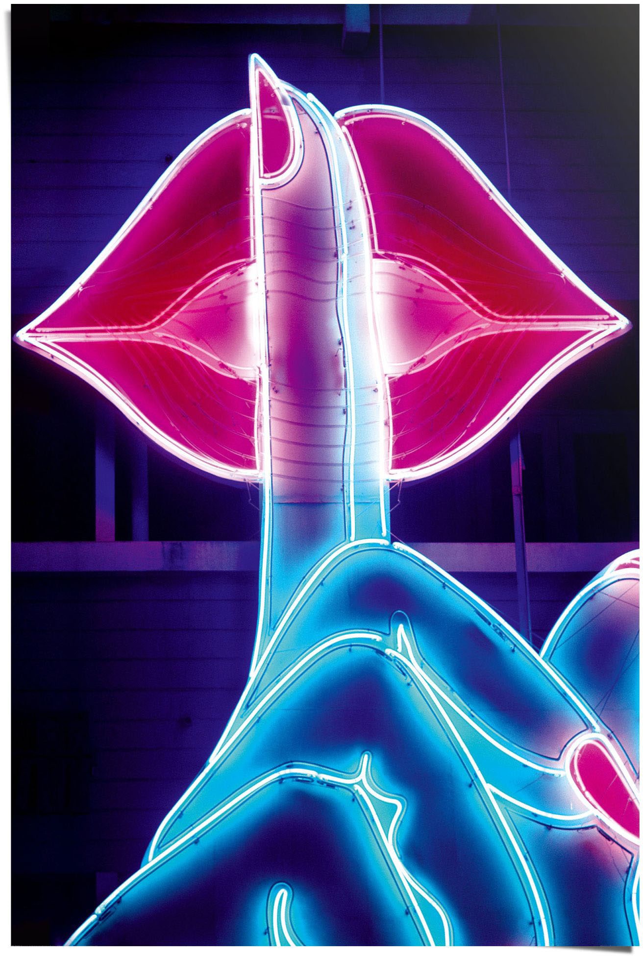 Image of Reinders Poster "Neon Lips" 1 Stk. tlg.