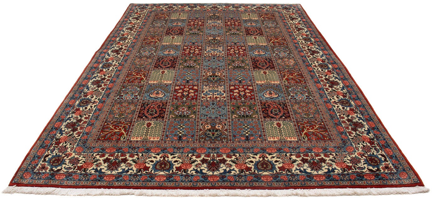 Image of morgenland Wollteppich »Bachtiar Felder Rosso 305 x 195 cm«, rechteckig, 1 mm Höhe, Unikat mit Zertifikat bei Ackermann Versand Schweiz