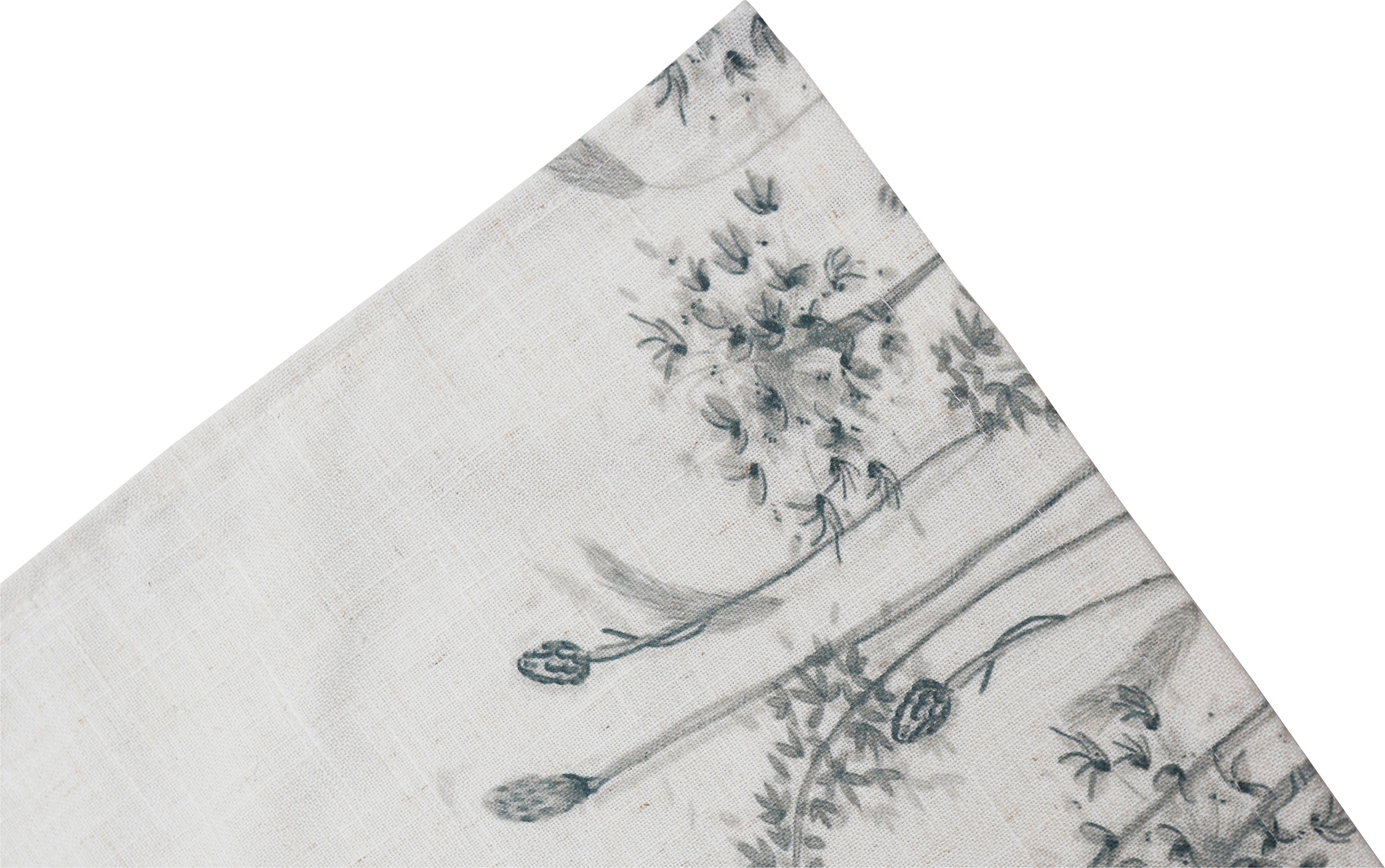GOODproduct Scheibengardine »Yllner« Stangendurchzug 1 Stk. tlg. Leinen-Look, florales Motiv, verschiedene Grössen