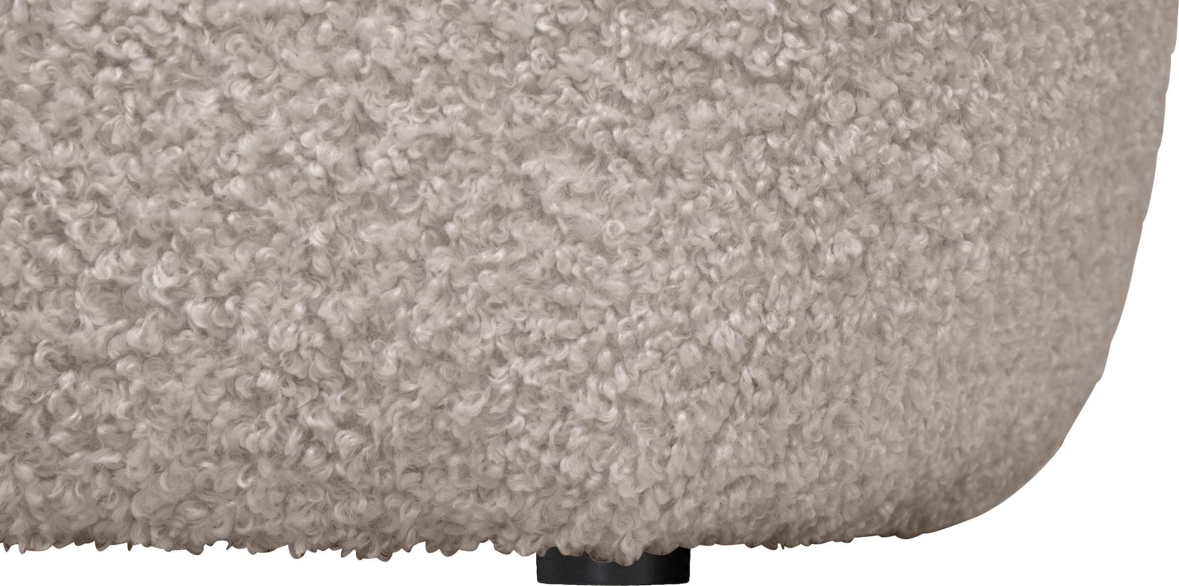 LeGer Home by Lena Gercke Ecksofa »YANI L-Form, Designersofa, organische Form, Masse B/T/H: 255/170/81 cm«, mit Wellenunterfederung, auch in Bouclé, Recamiere rechts/links