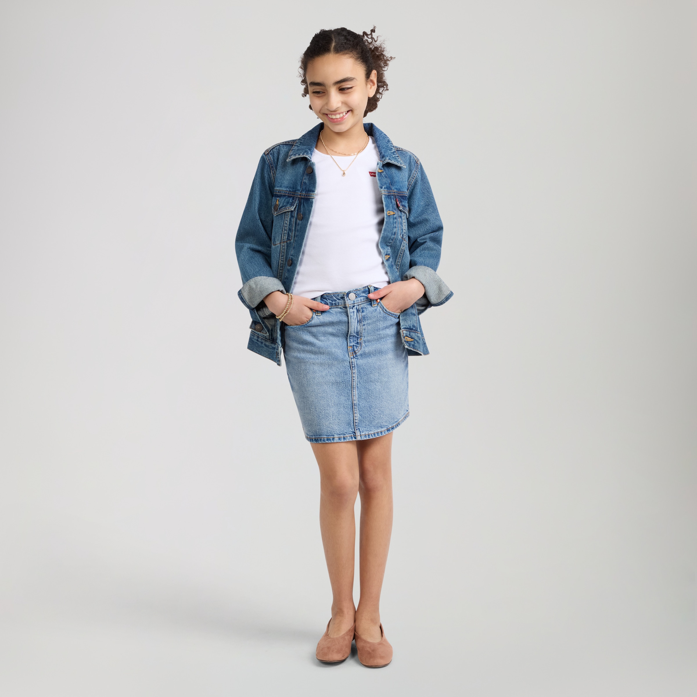 Levi's® Kids Jupe en jean »LVG ICON SKIRT« avec largeur réglable, pour filles