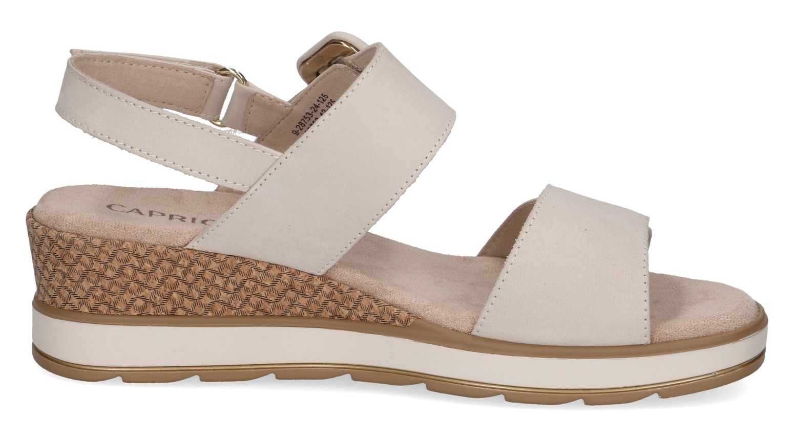 Caprice Sandales compensées  , Sommerschuh, Riemchensandale in bequemer Weite