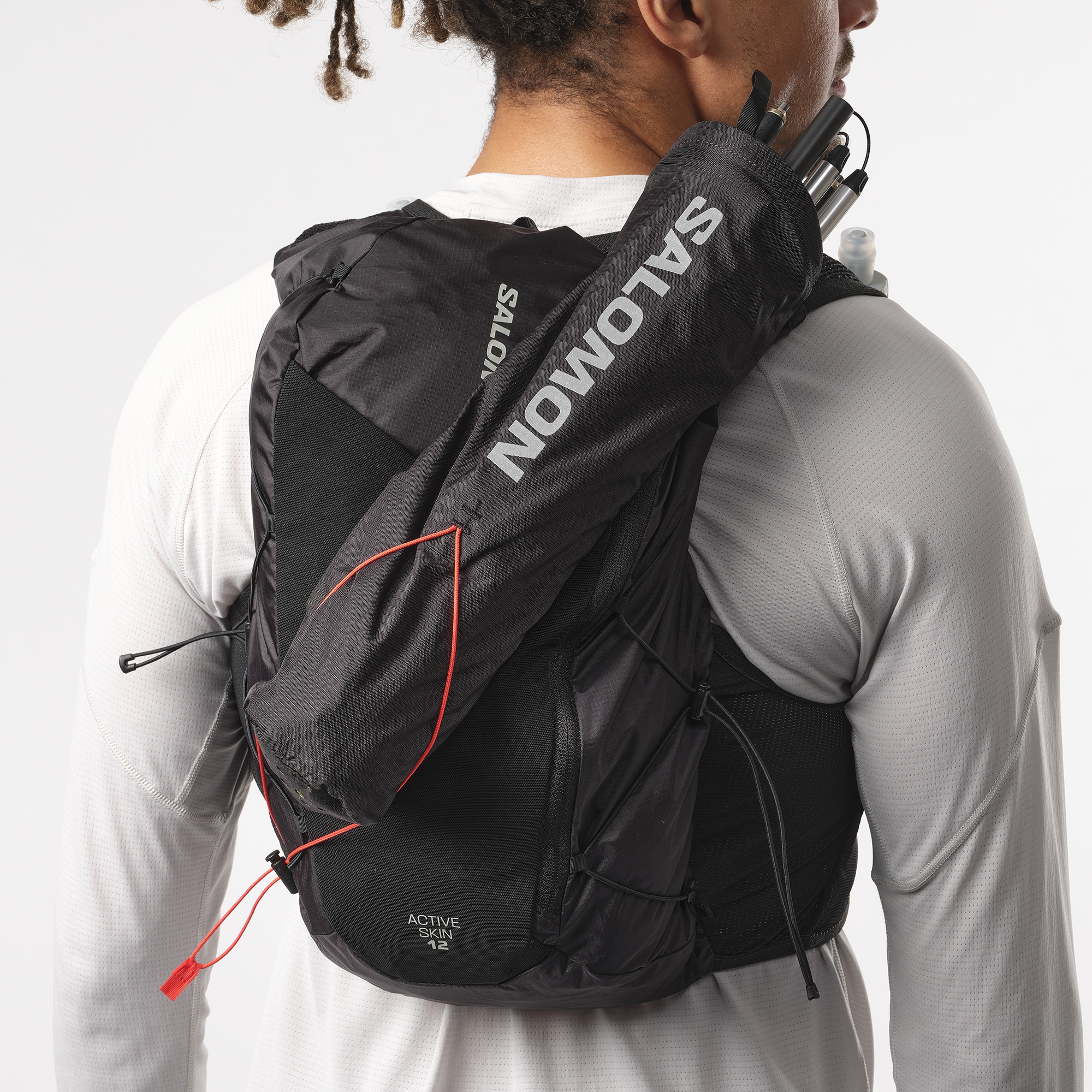 Salomon Trinkrucksack »ACTIVE SKIN 12«, Rucksack / Laufweste mit Flasks Unisex