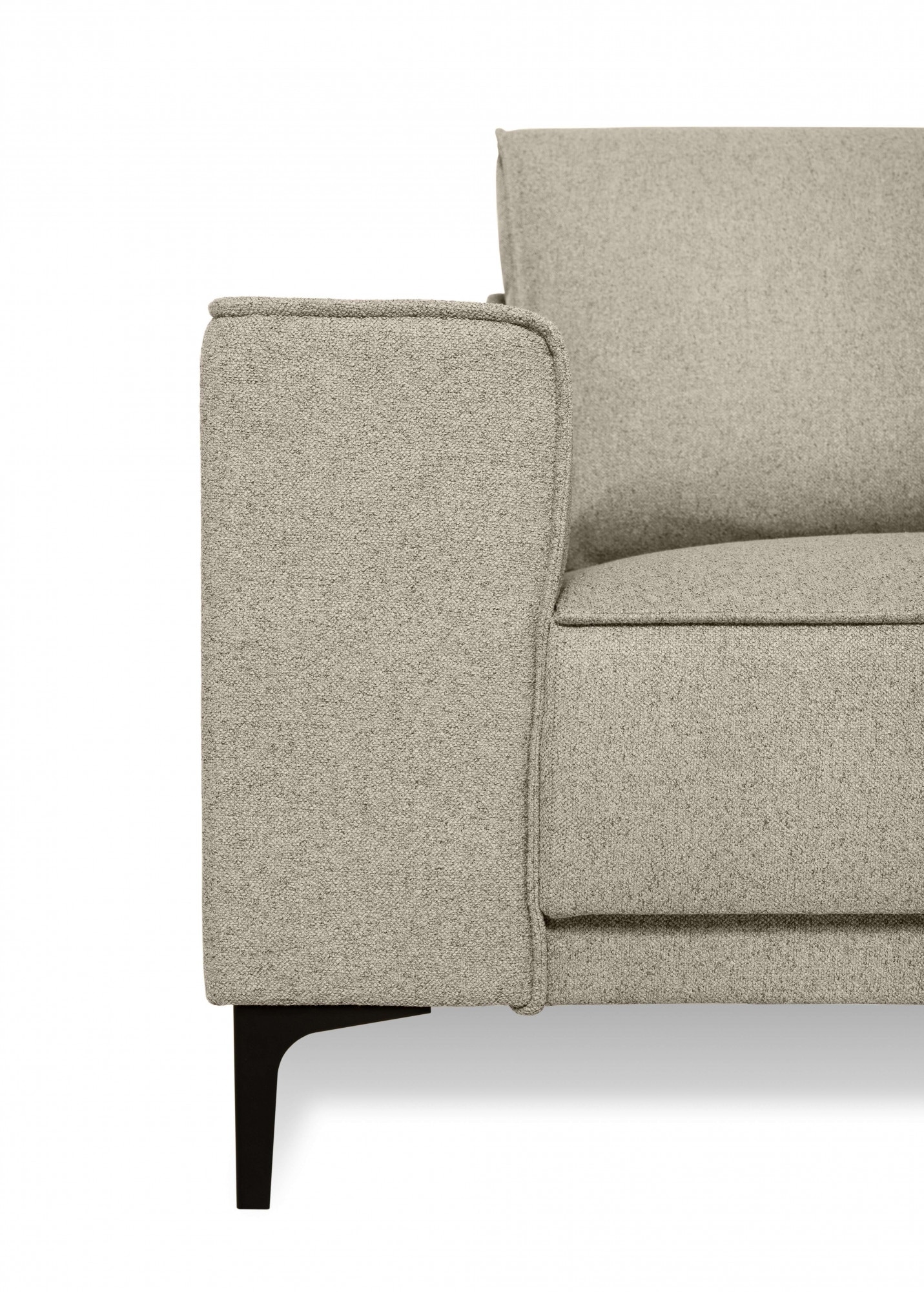 Places of Style Ecksofa »Casina«, mit abgerundeter Ottomane, in einem weichen Chenille-Stoff