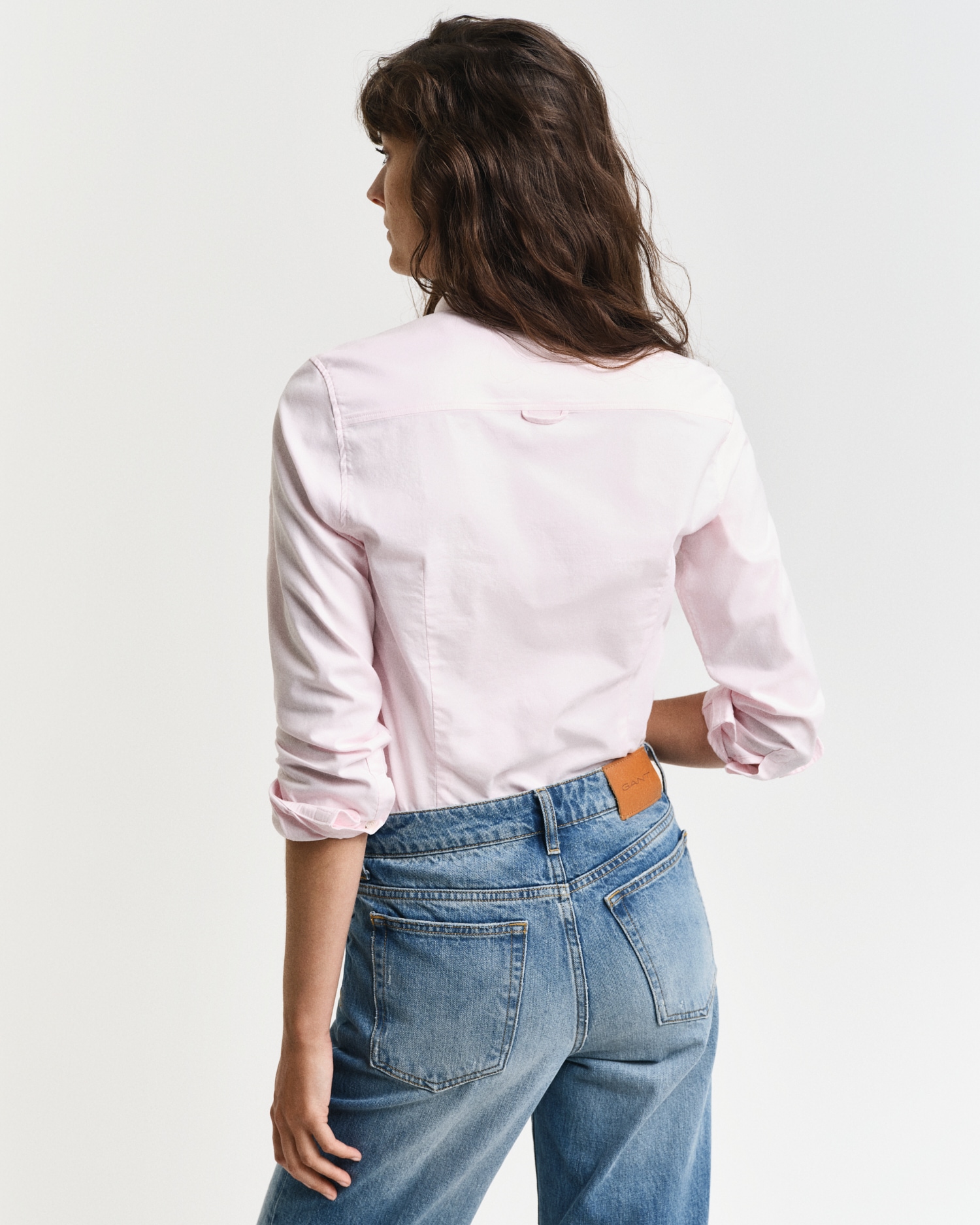 Gant Langarmbluse »New Slim Stretch Oxford Blouse«, für bequemen Sitz u. Bewegungsfreiheit, New Slim Stretch, bügelfrei