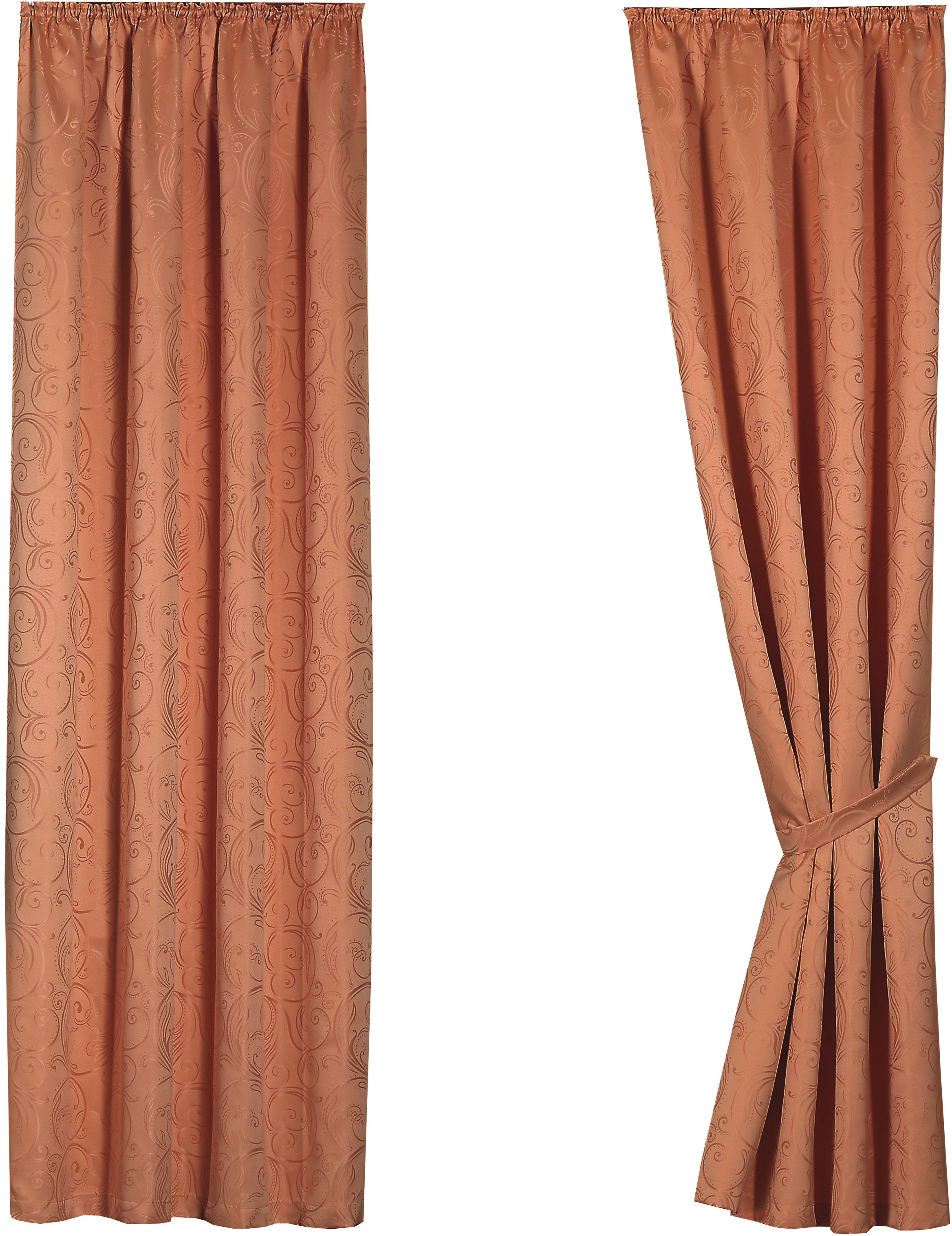 Weckbrodt Rideau »Modena« Bande volante 1 cuis tlg. écharpe décorative, opaque, motif jacquard, bande universelle de rail, rideau